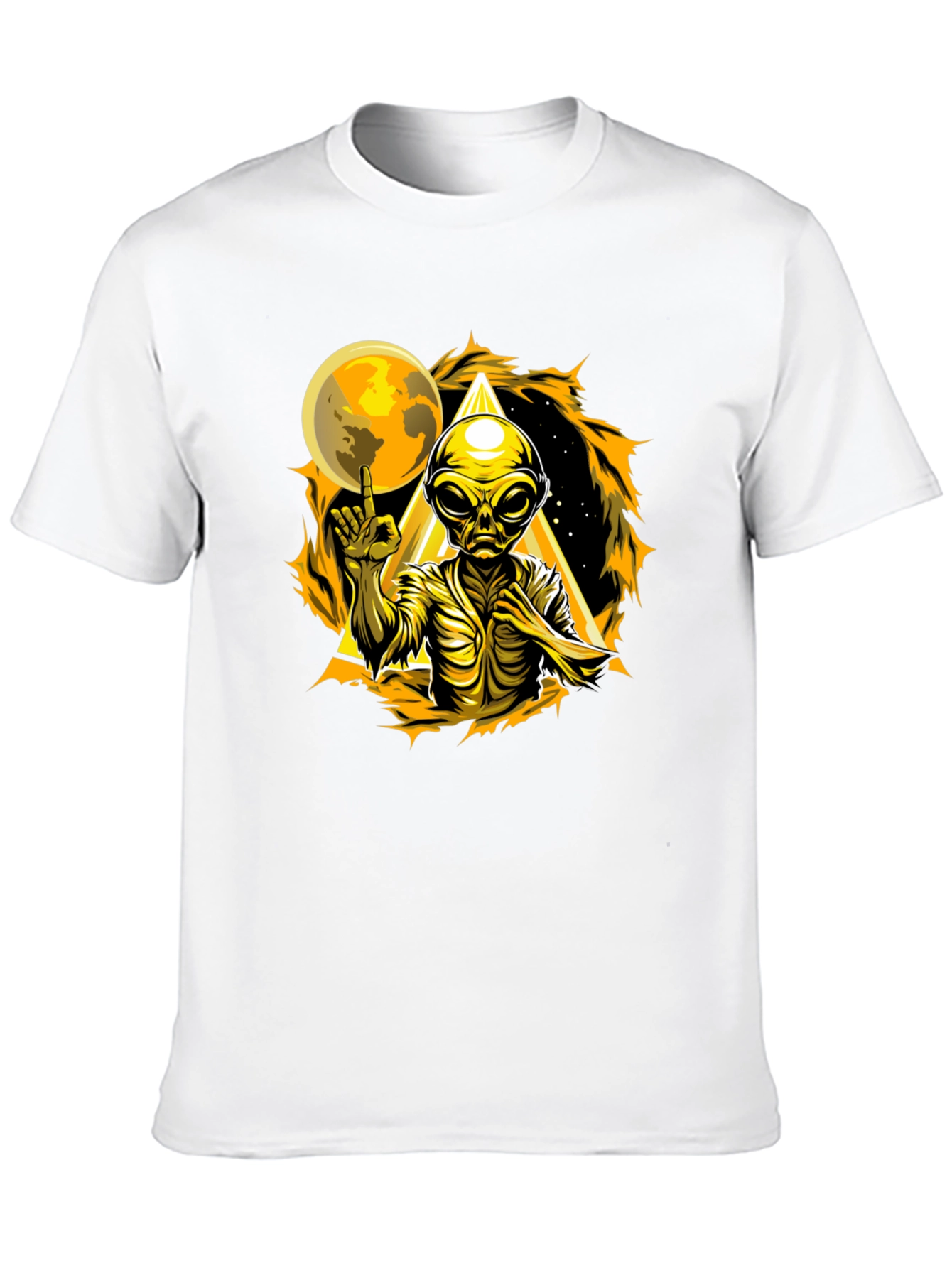 Alien Graphic T-Shirt - Black Cotton Tee