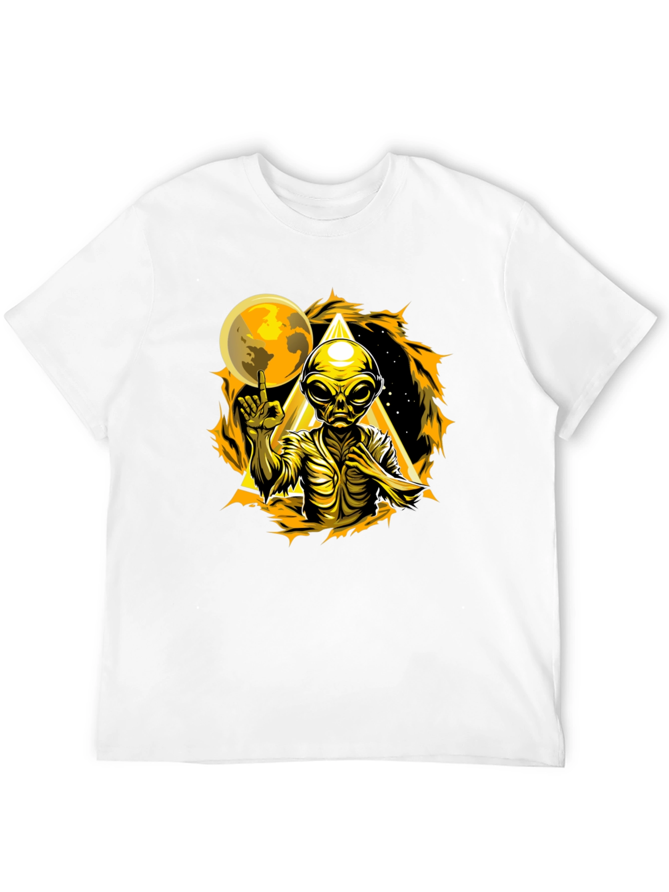 Alien Graphic T-Shirt - Black Cotton Tee