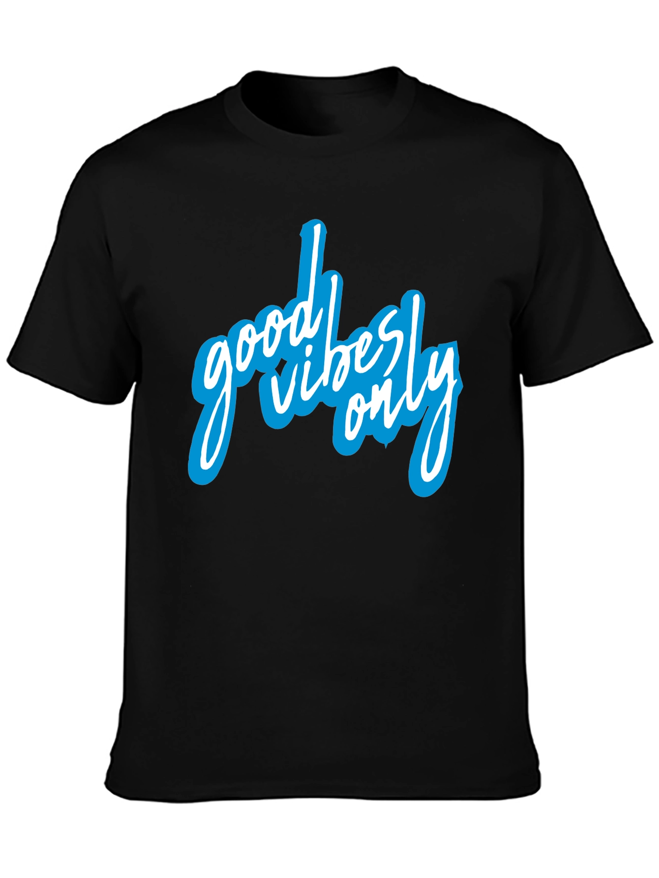 Good Vibes Only Black Graphic Tee