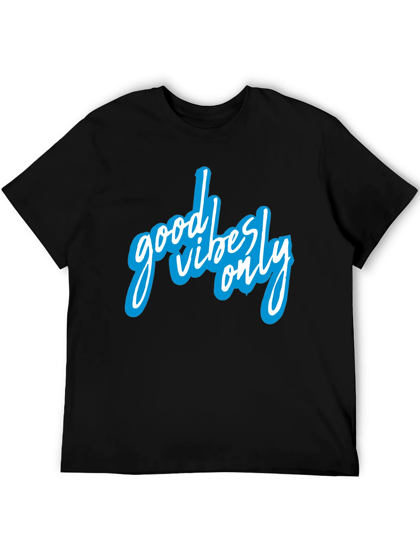 Good Vibes Only Black Graphic Tee