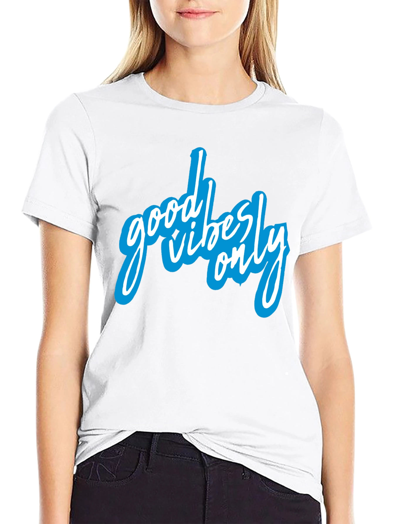 Good Vibes Only Black Graphic Tee