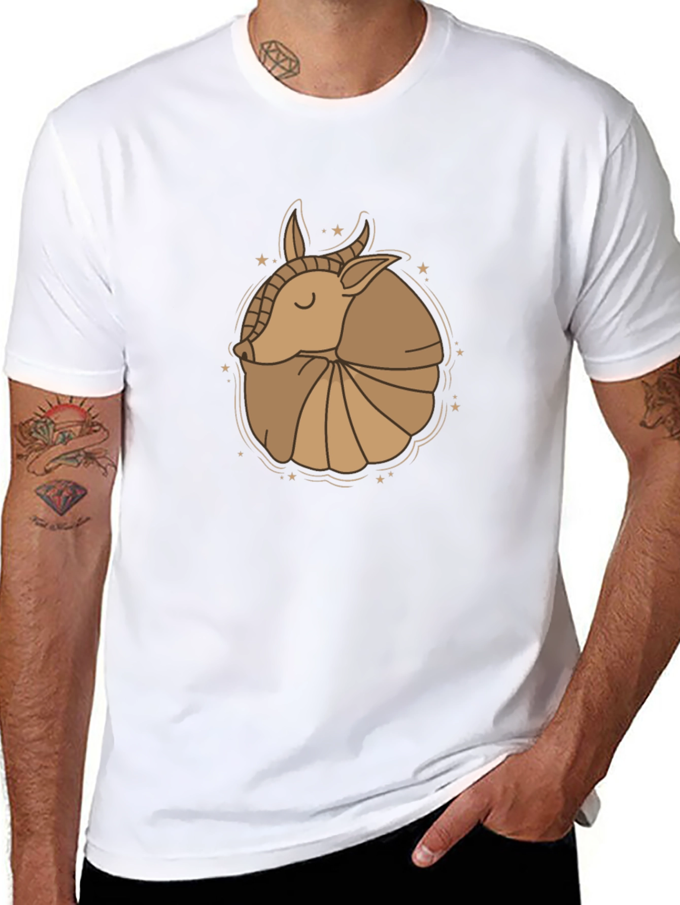 Armadillo Graphic Tee - Unique Animal Design