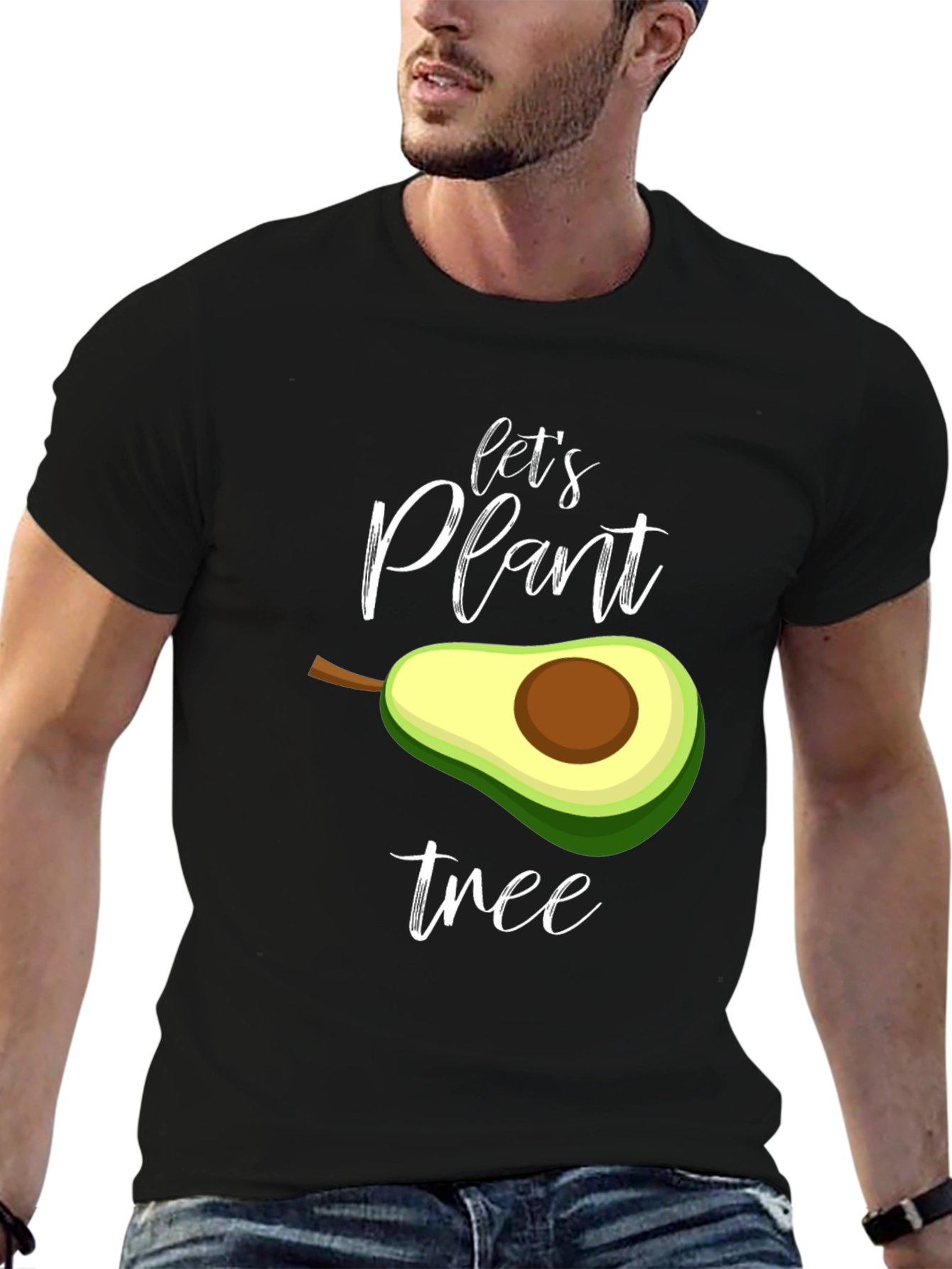 Lets Plant Tree T-Shirt - Avocado Design