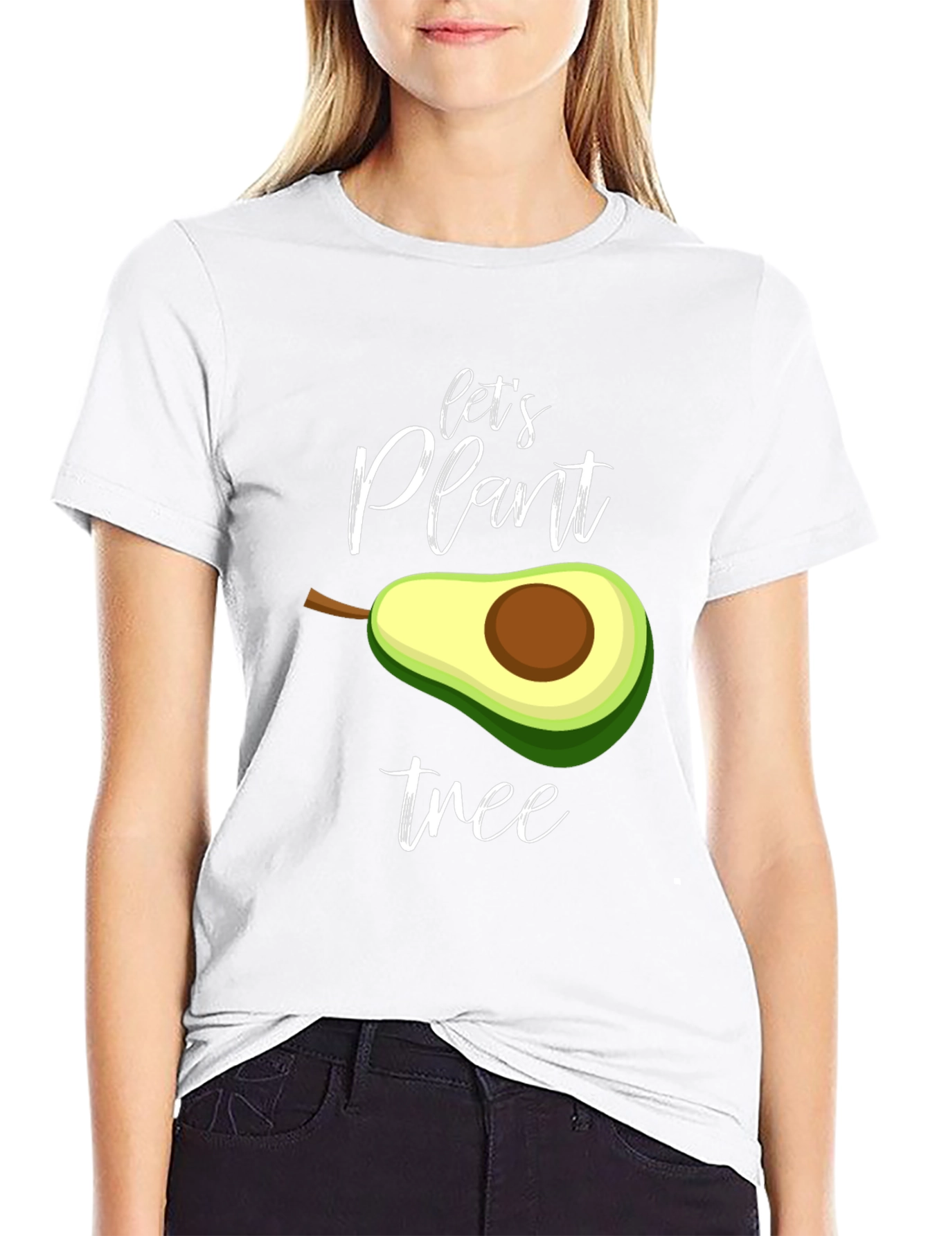 Lets Plant Tree T-Shirt - Avocado Design