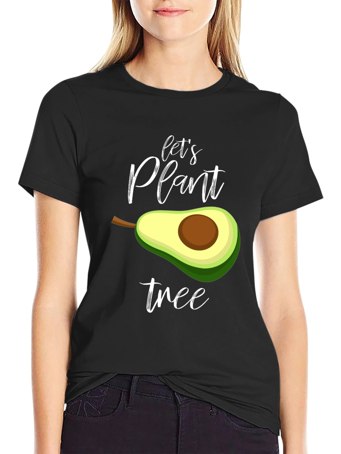Lets Plant Tree T-Shirt - Avocado Design