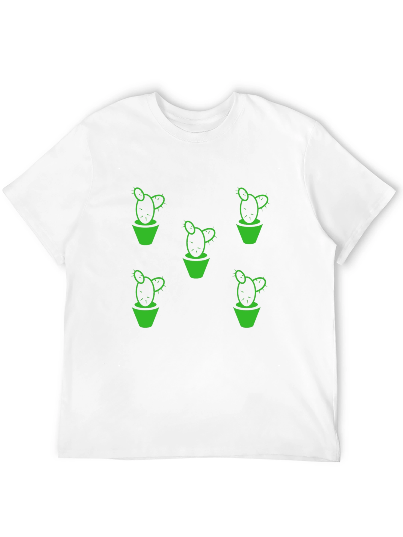 Cactus Print T-Shirt - Black Graphic Tee
