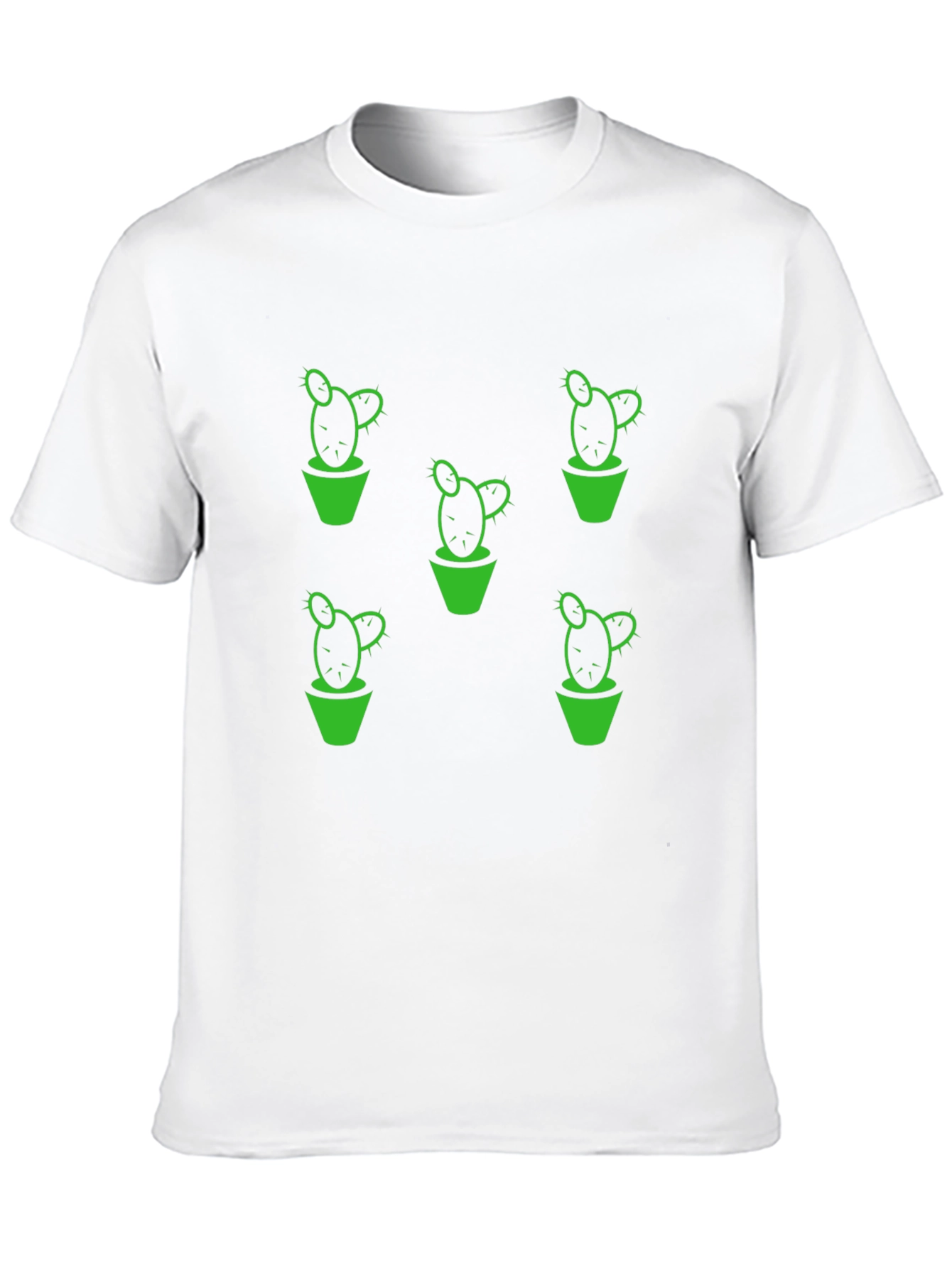 Cactus Print T-Shirt - Black Graphic Tee