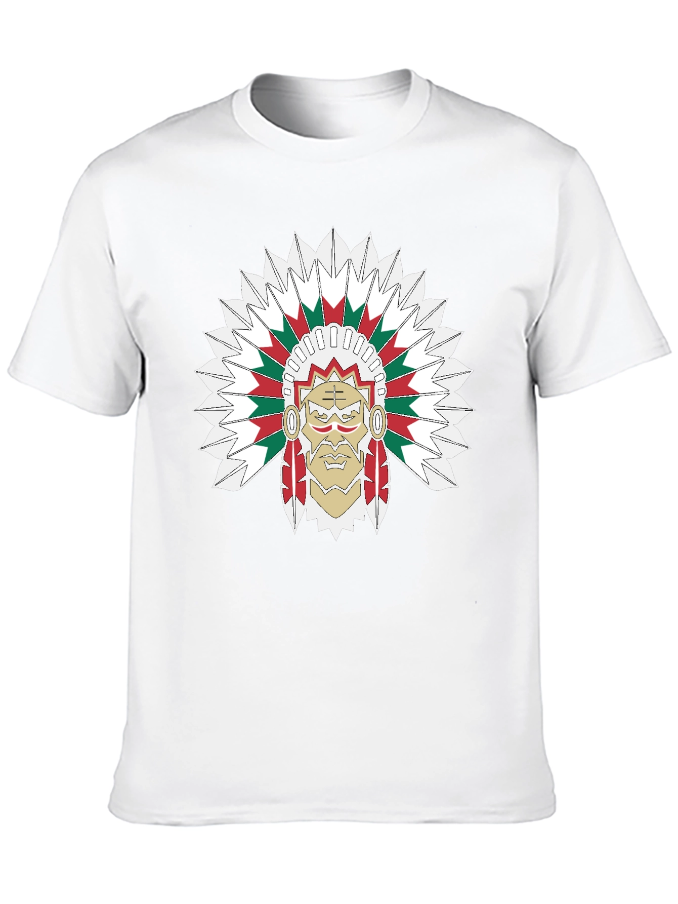 Chief Headdress Graphic Black T-Shirt