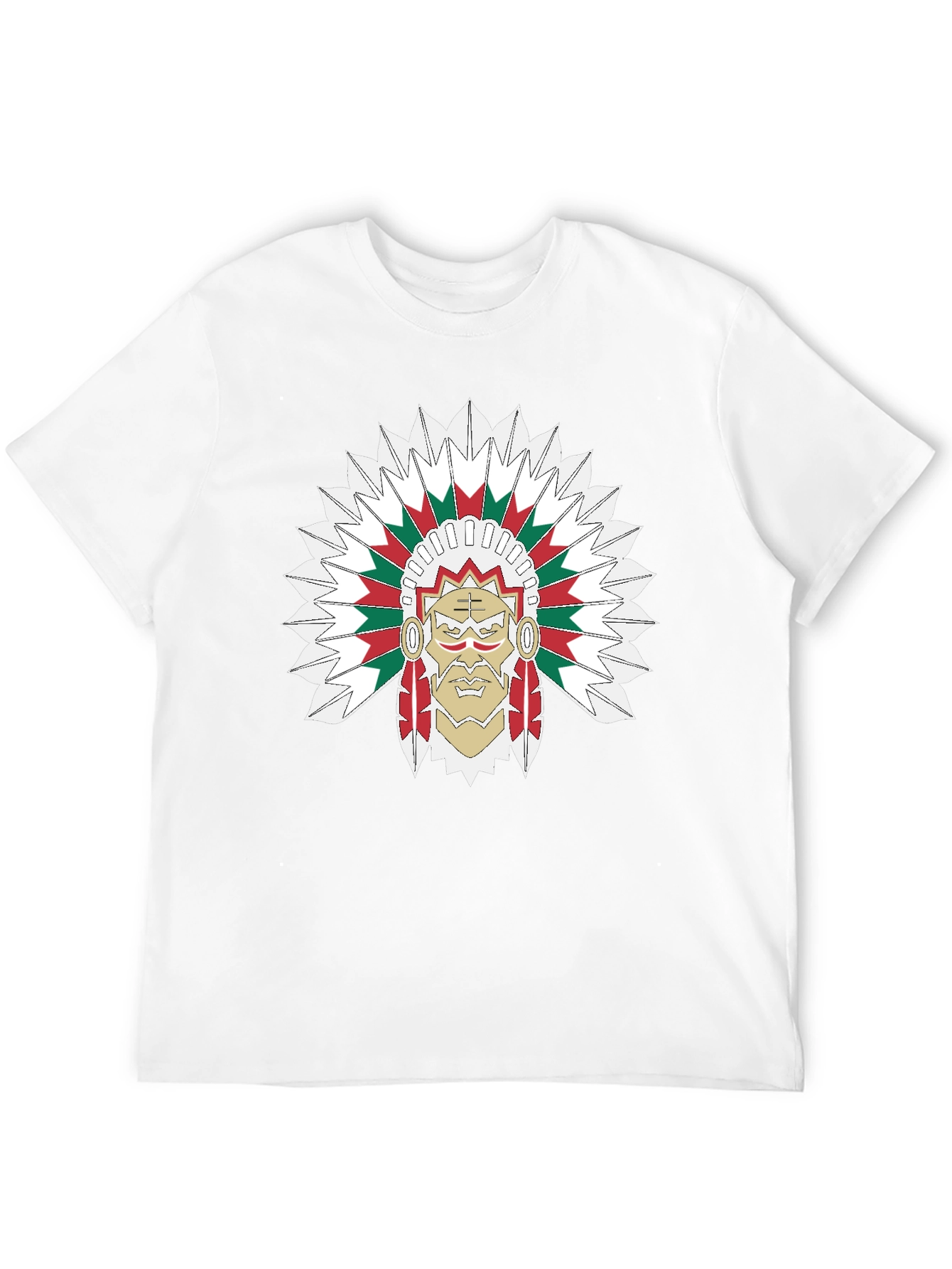 Chief Headdress Graphic Black T-Shirt