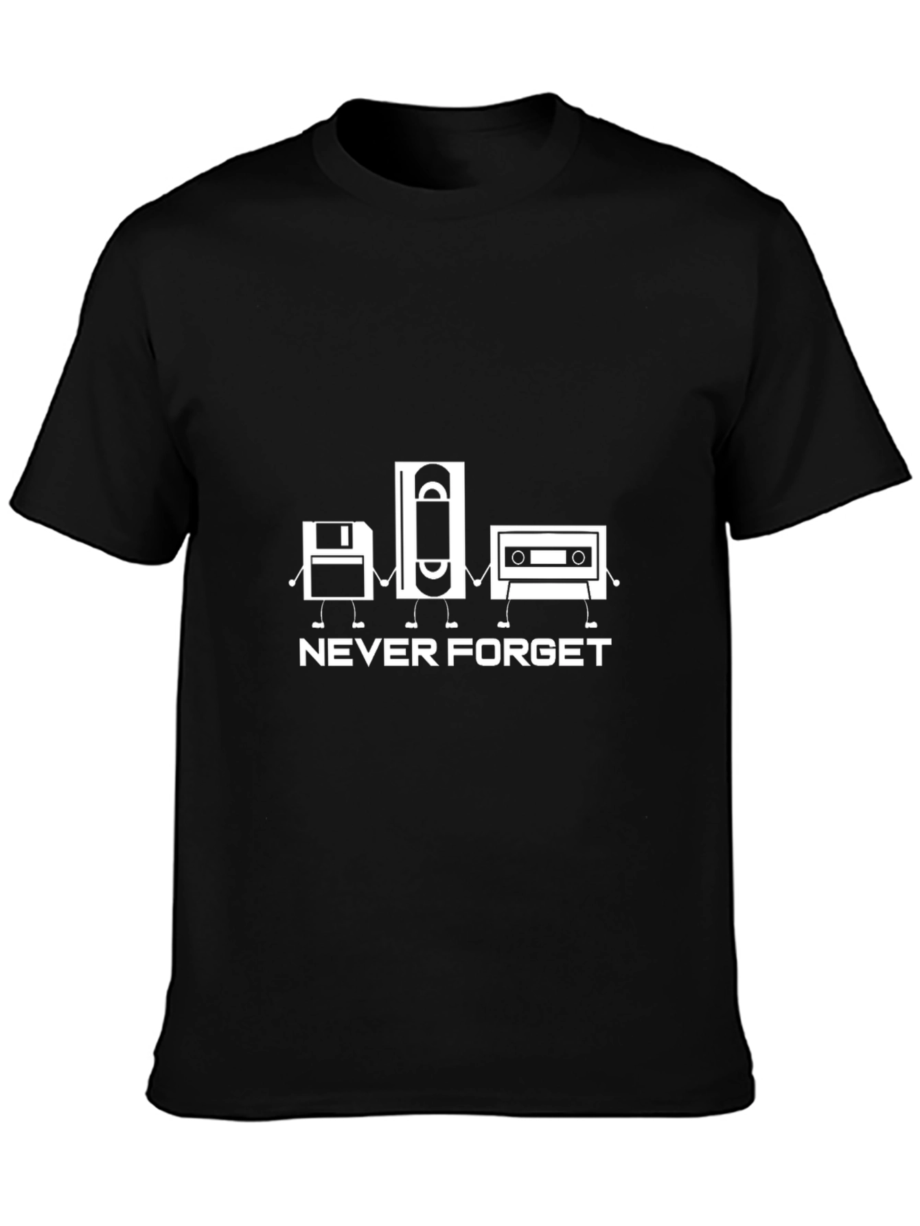 Never Forget Throwback T-Shirt - Black