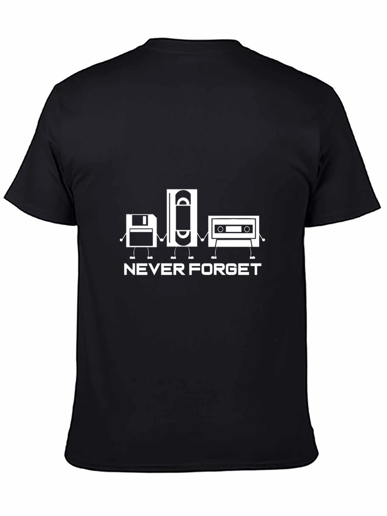 Never Forget Throwback T-Shirt - Black