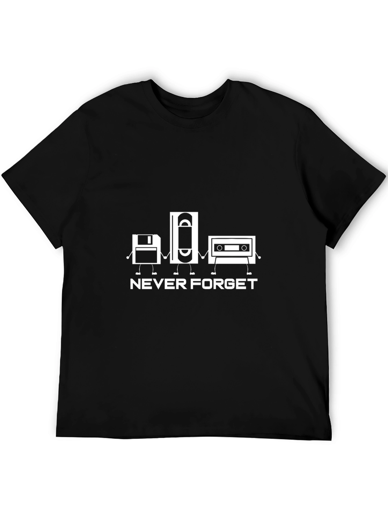 Never Forget Throwback T-Shirt - Black