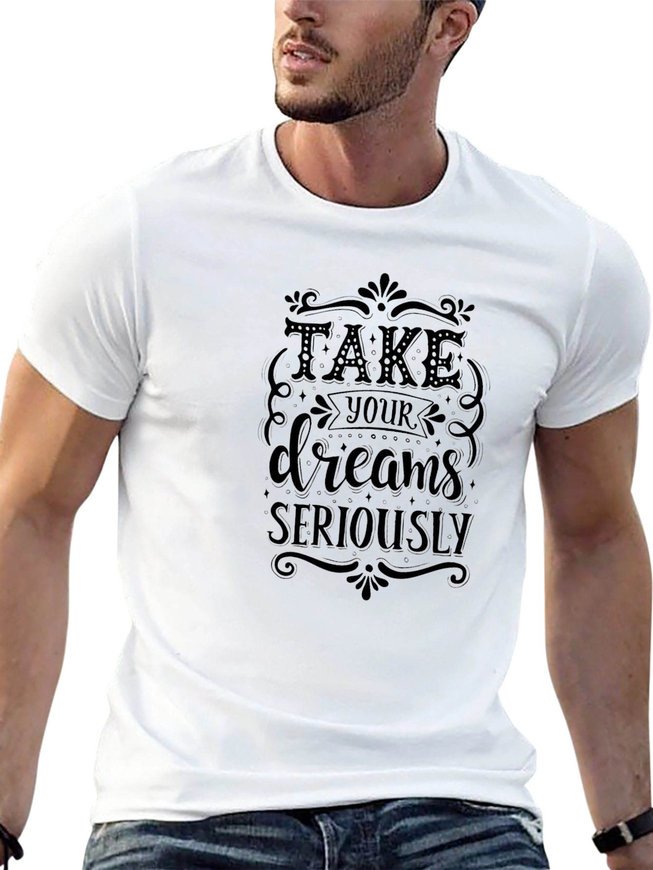 Take Your Dreams Seriously Black T-Shirt