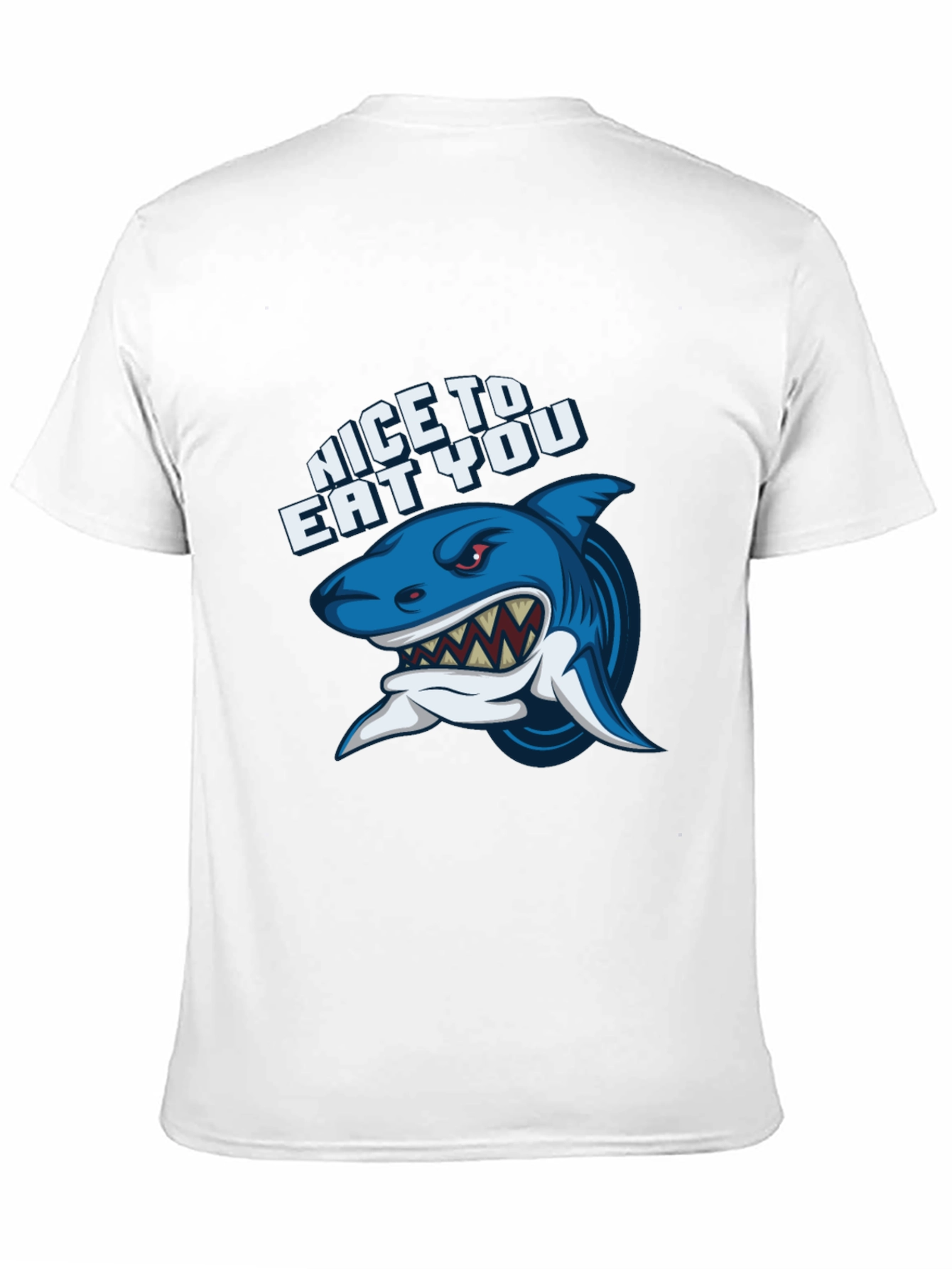 Shark Graphic Black T-Shirt - Nice to Eat You