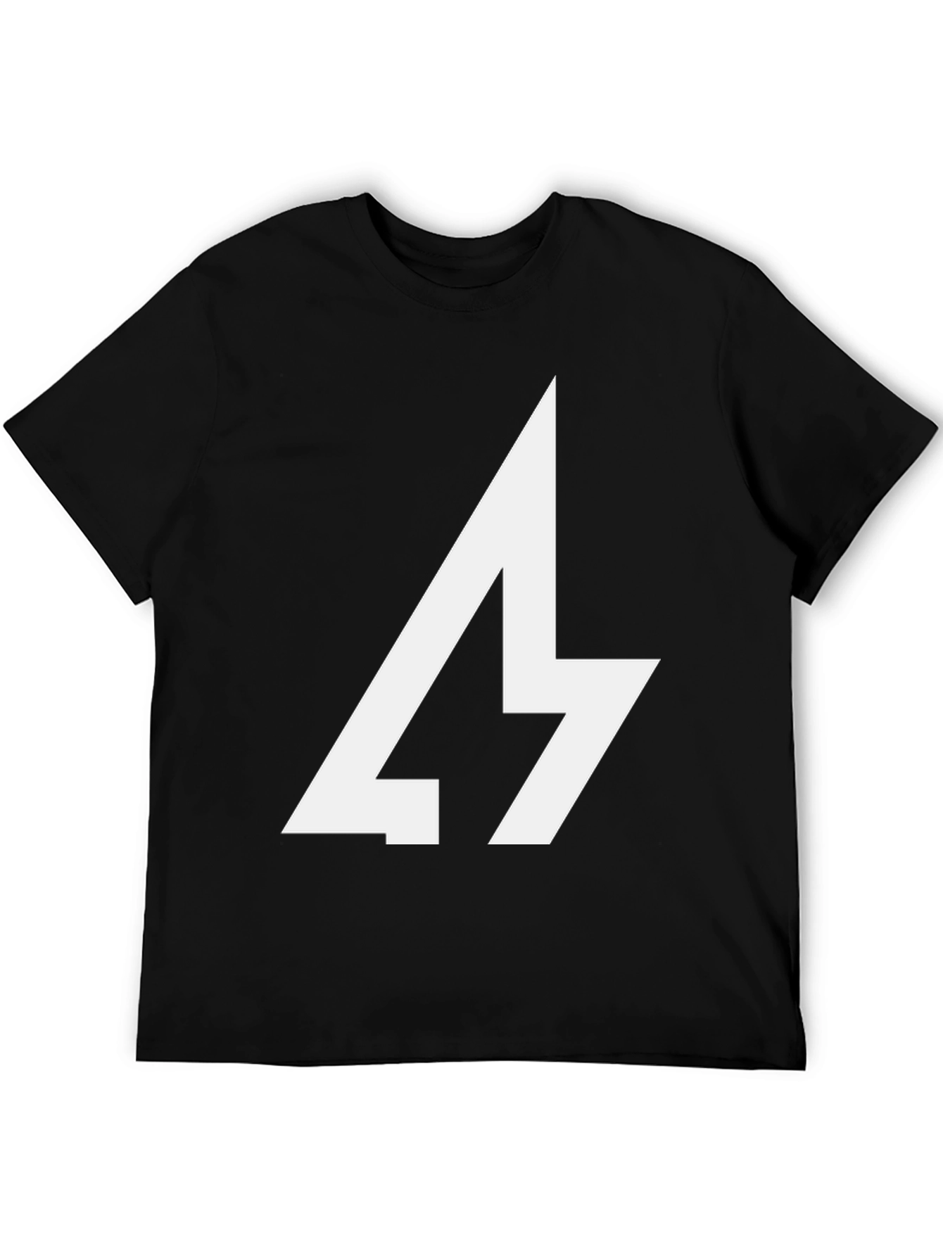 Bold Graphic Tee - Lightning Bolt Design