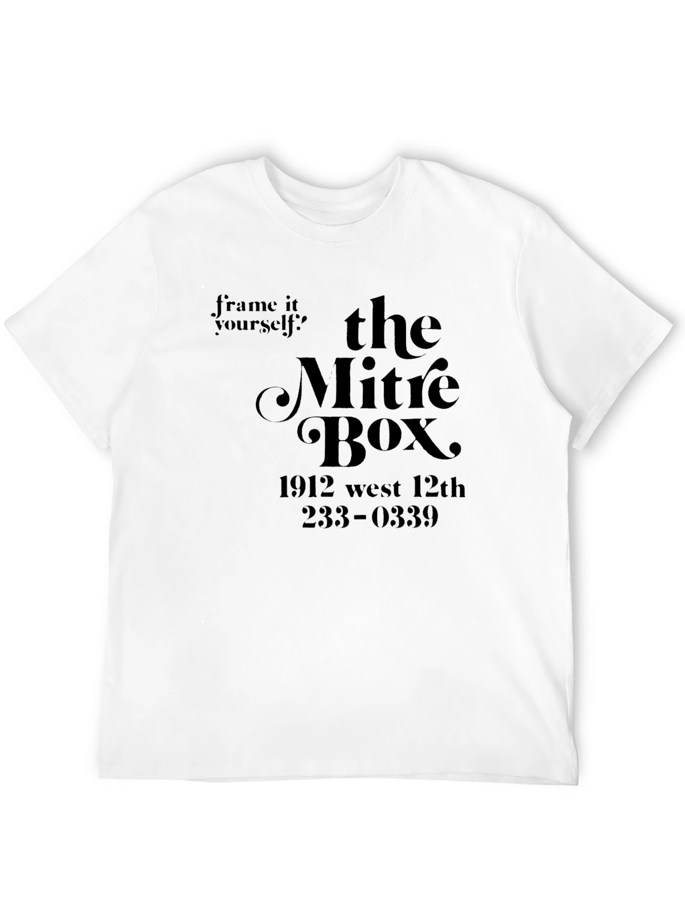 The Mitre Box Black Graphic T-Shirt