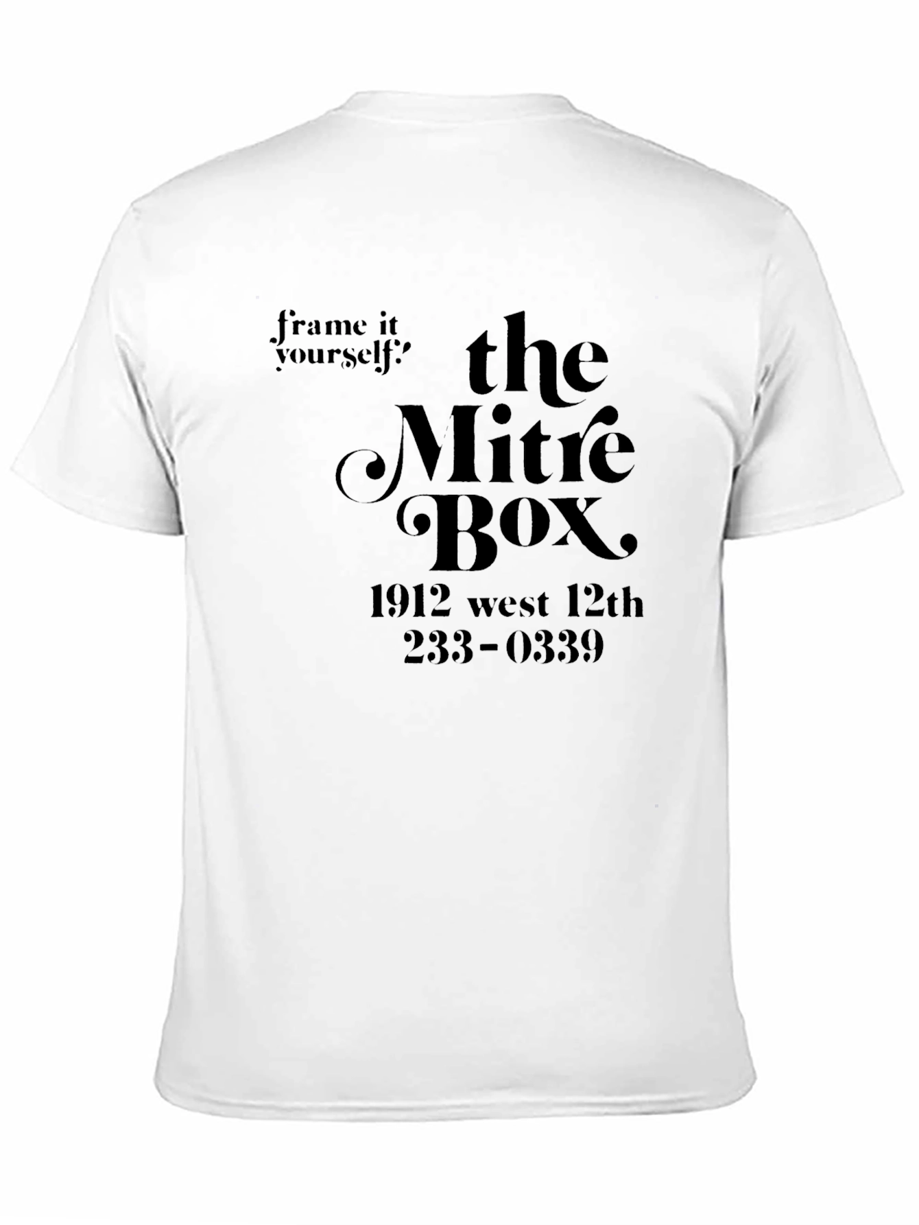 The Mitre Box Black Graphic T-Shirt