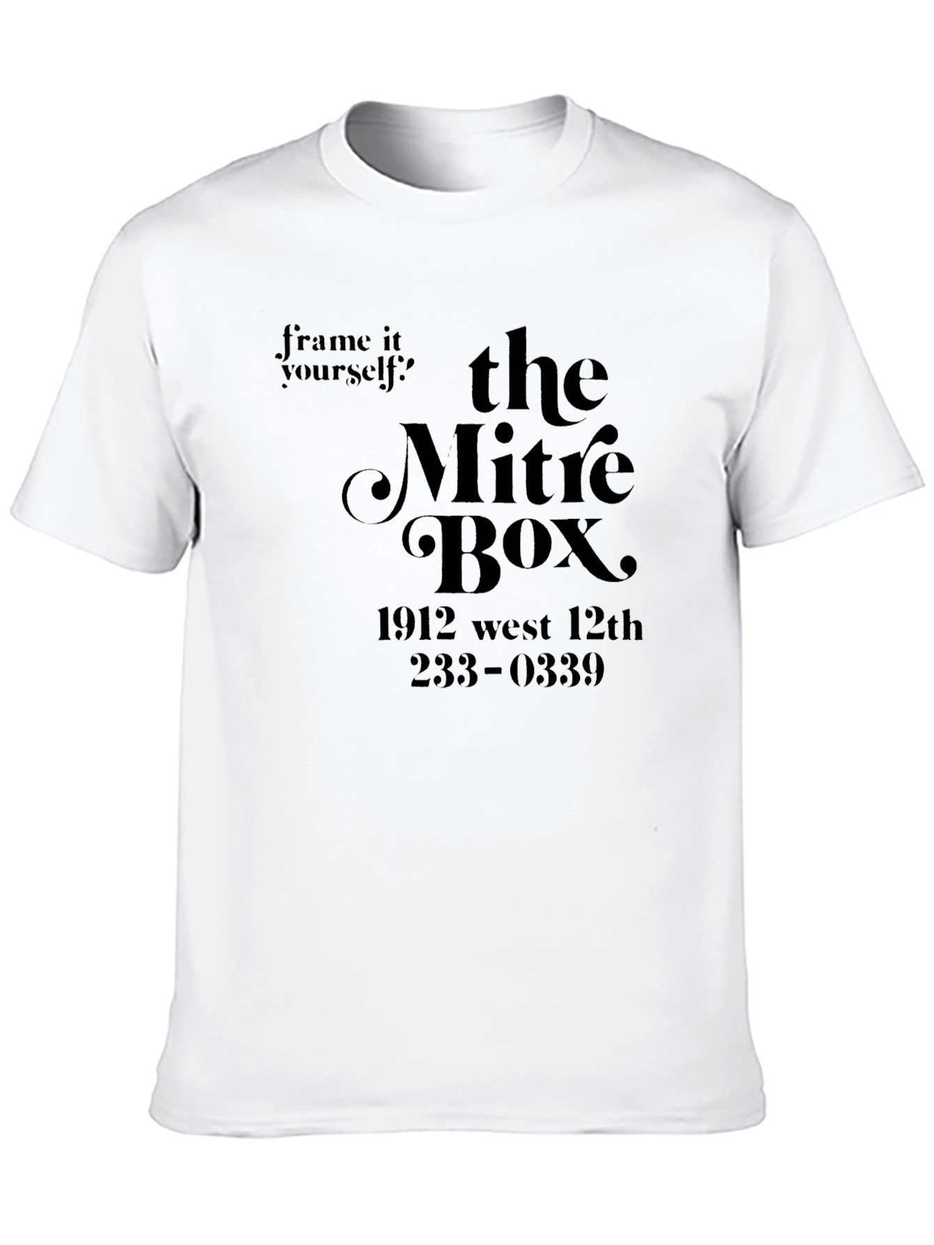 The Mitre Box Black Graphic T-Shirt