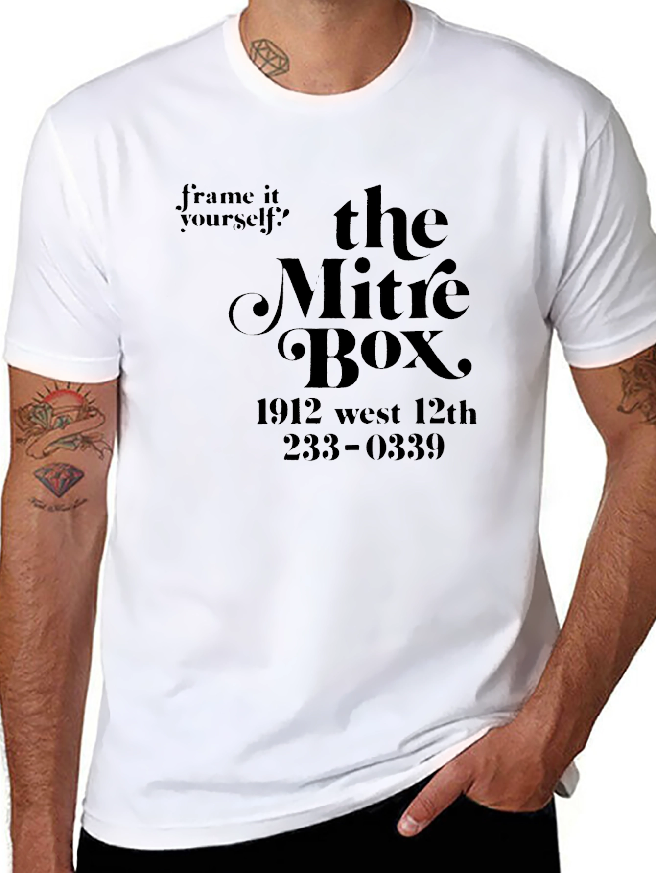 The Mitre Box Black Graphic T-Shirt