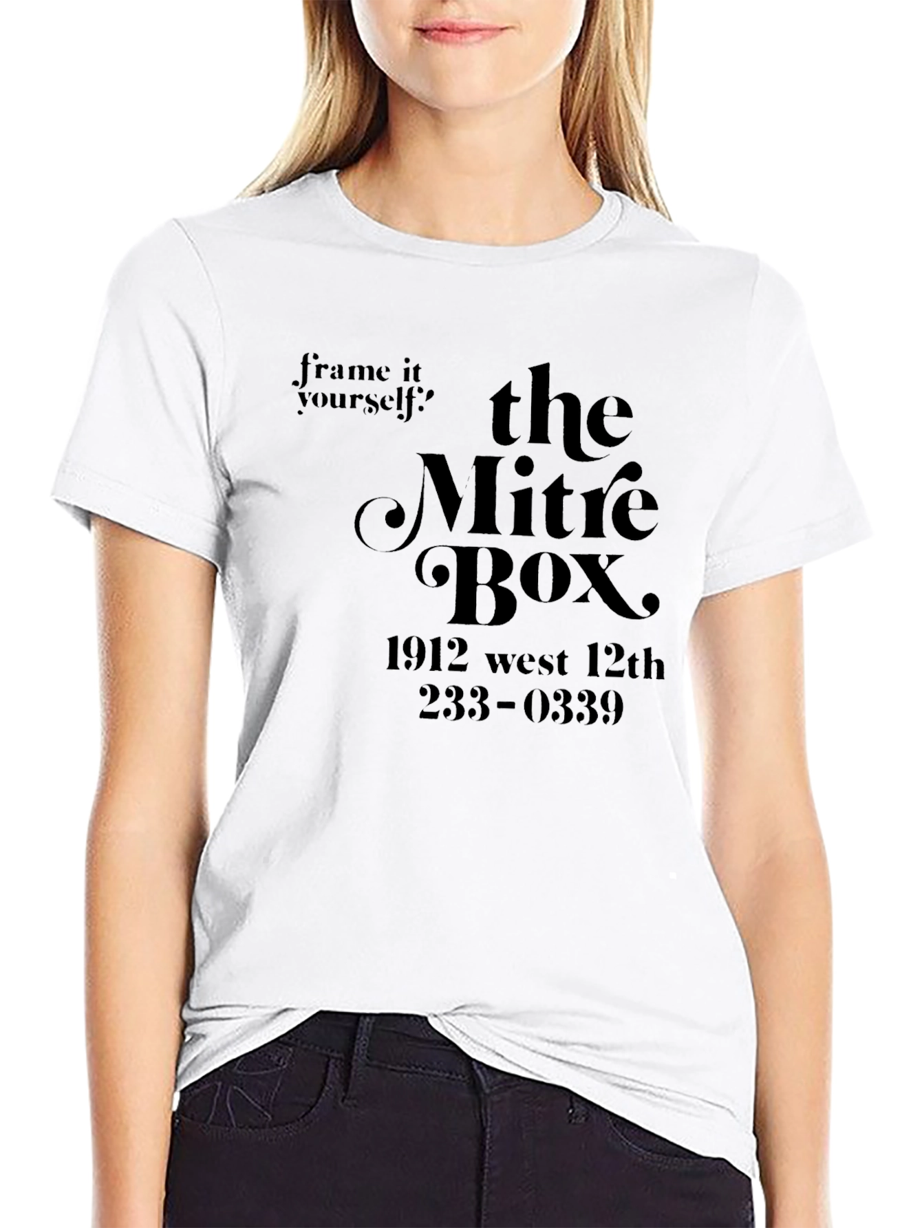 The Mitre Box Black Graphic T-Shirt