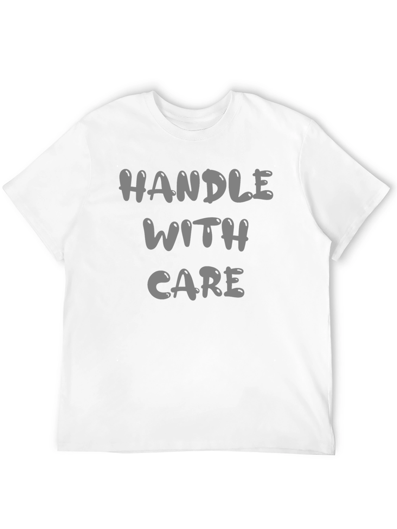 Handle With Care Black Graphic T-Shirt