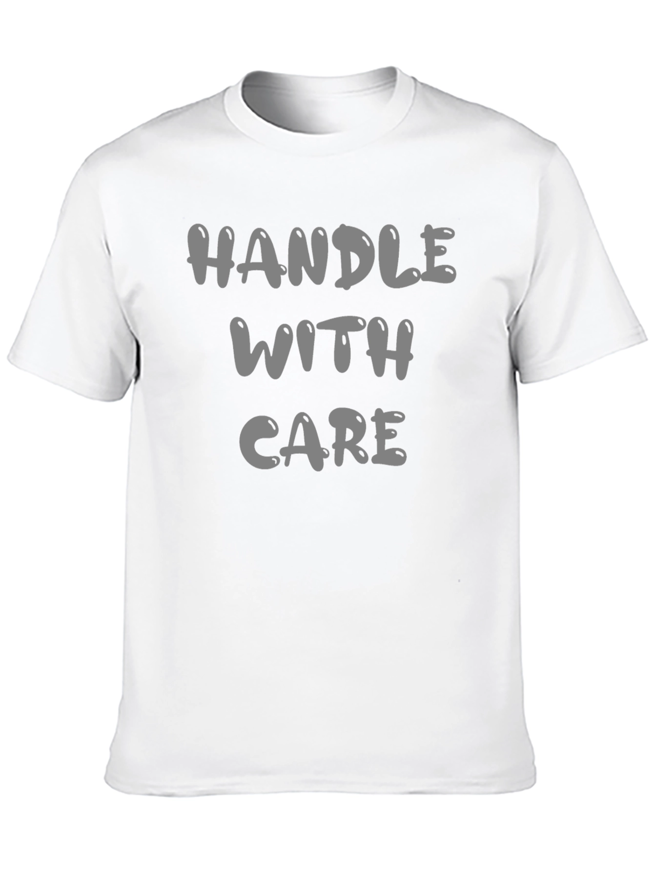 Handle With Care Black Graphic T-Shirt