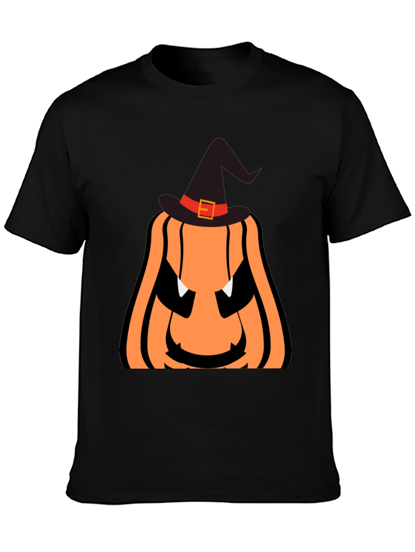 Halloween Pumpkin Witch Hat T-Shirt