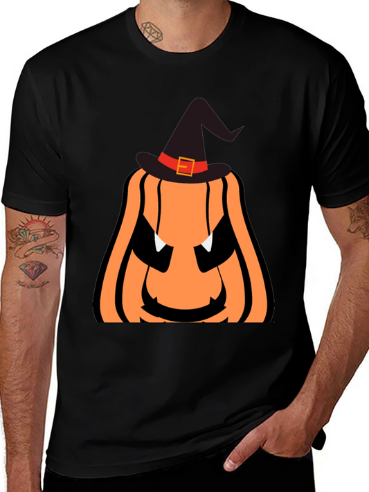 Halloween Pumpkin Witch Hat T-Shirt
