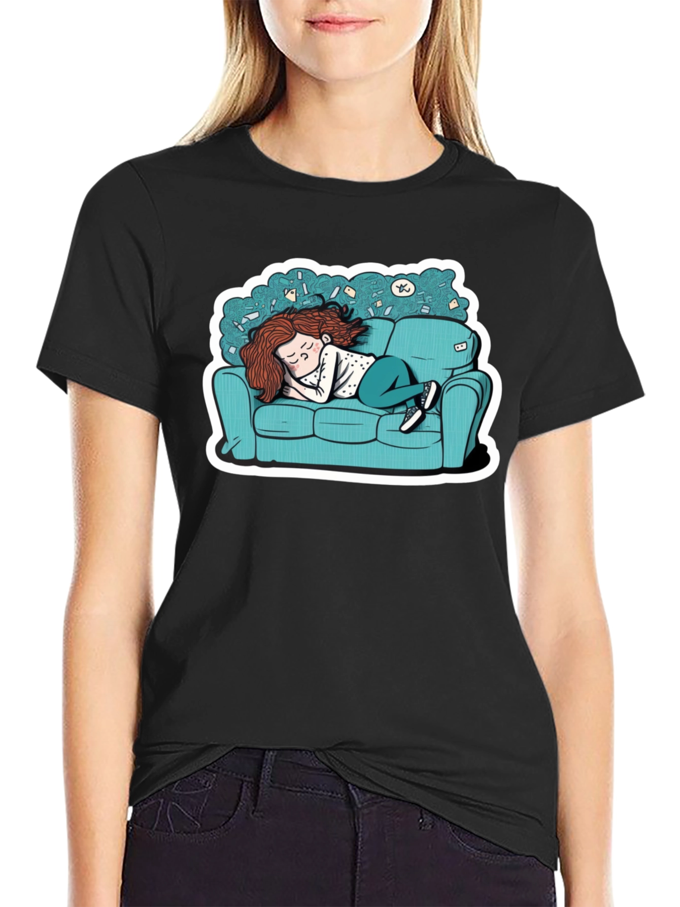 Comfy Couch Napping T-Shirt