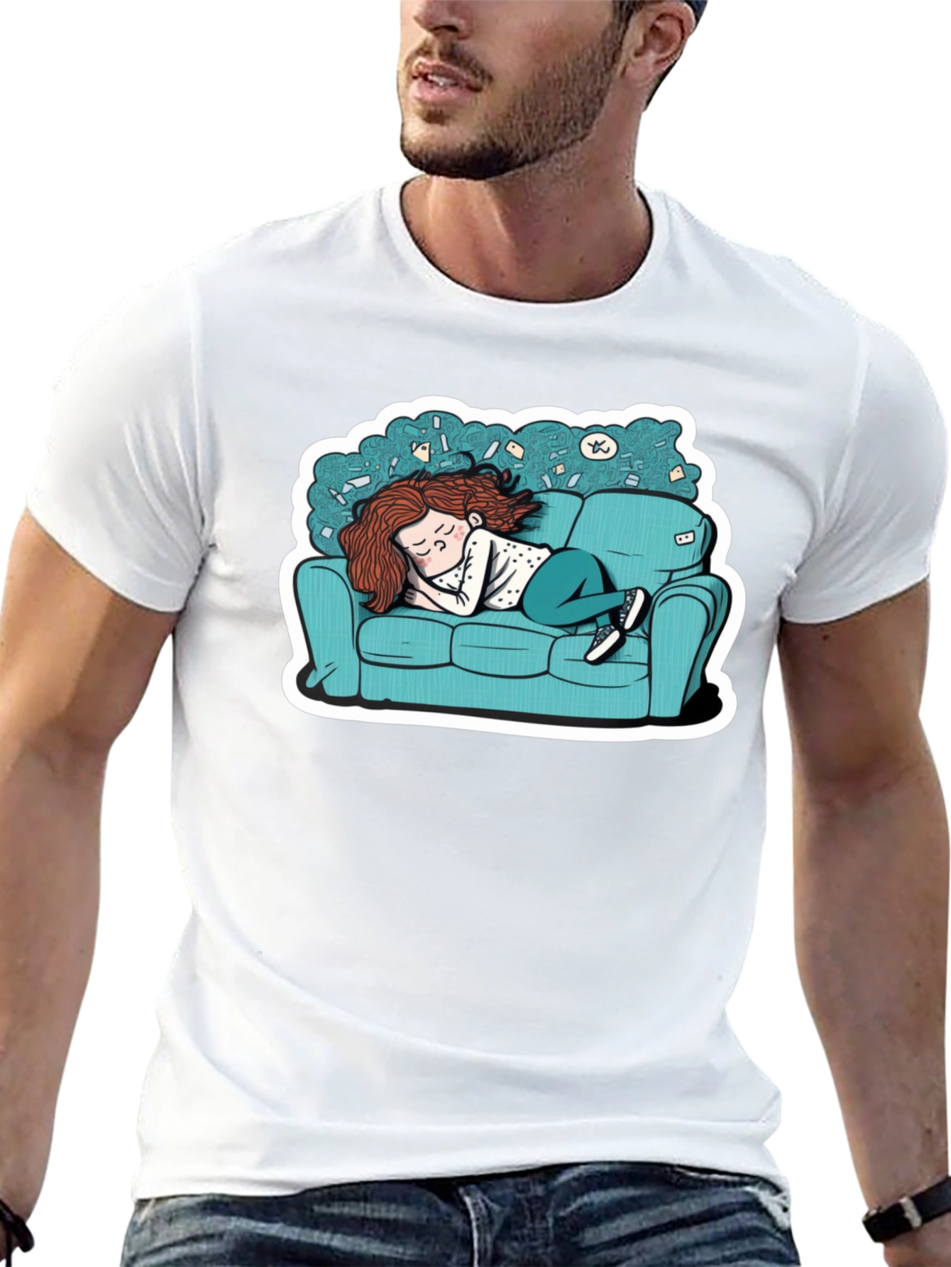 Comfy Couch Napping T-Shirt
