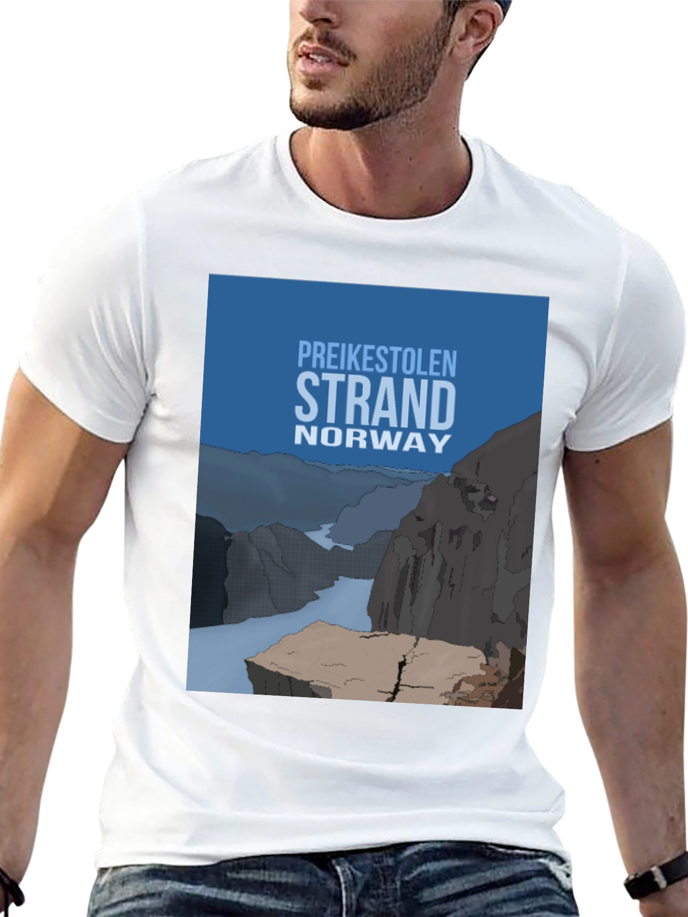 Preikestolen Strand Norway Graphic T-Shirt