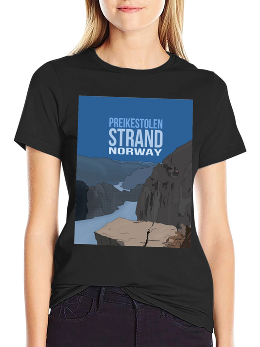 Preikestolen Strand Norway Graphic T-Shirt