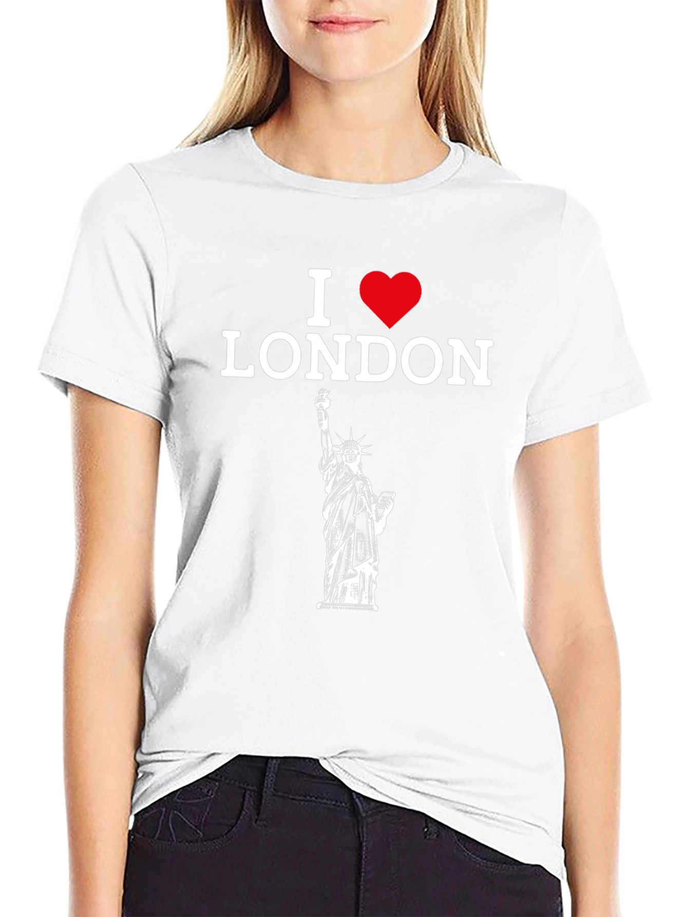 I Love London Statue of Liberty Graphic Tee