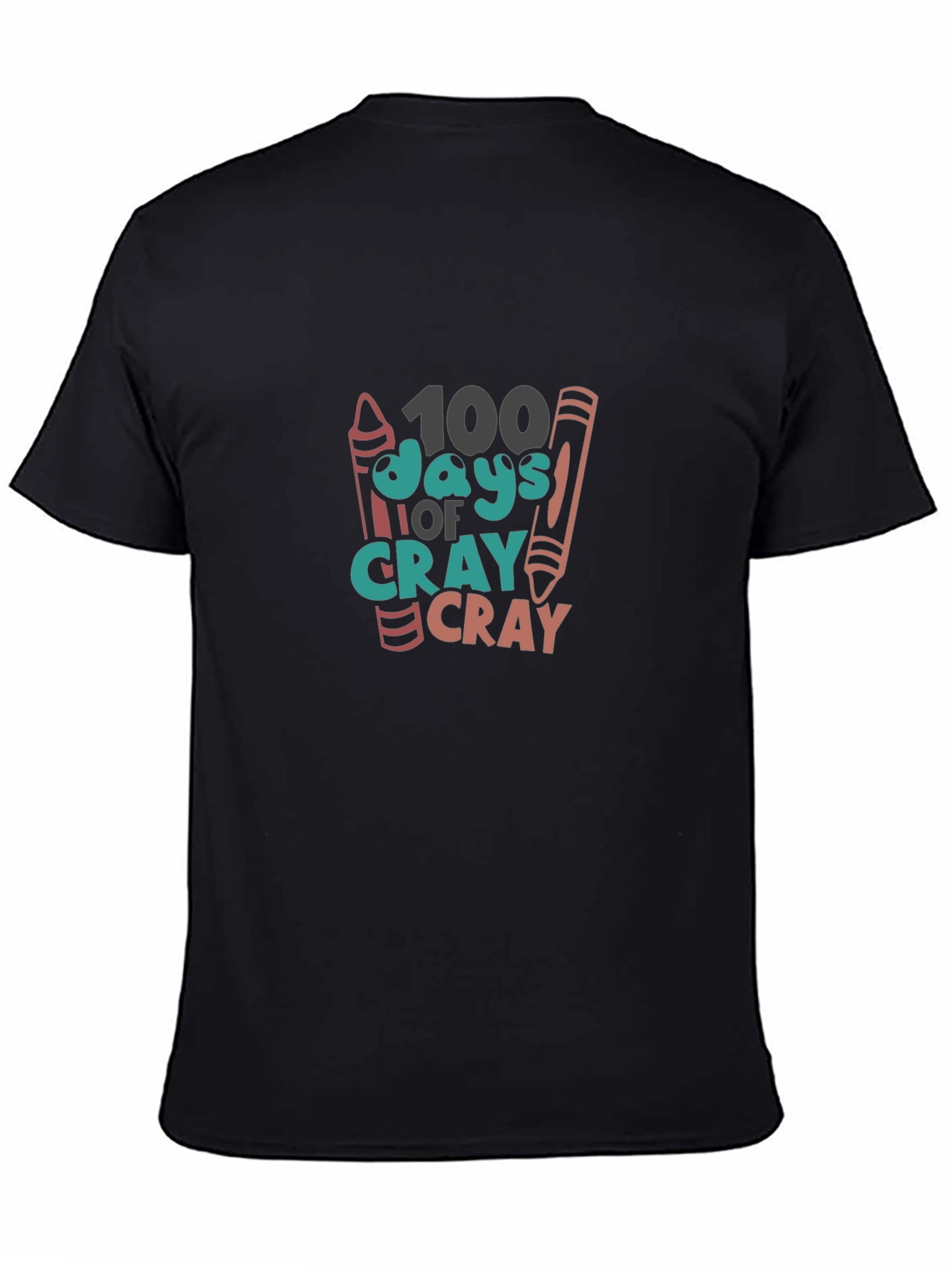 100 Days of School Crayon Graphic Tee