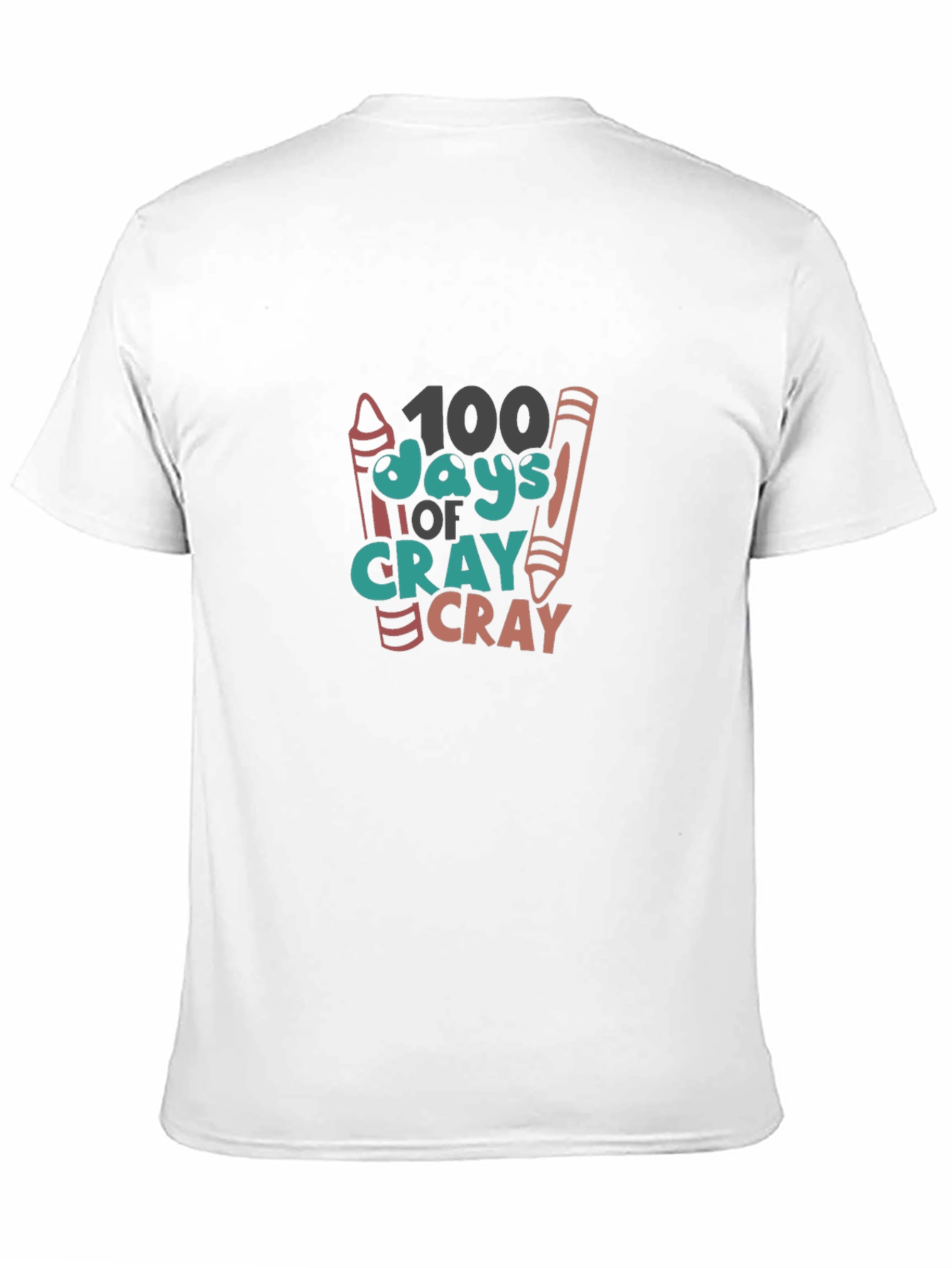 100 Days of School Crayon Graphic Tee