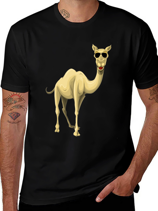 Cool Camel Black Graphic T-Shirt