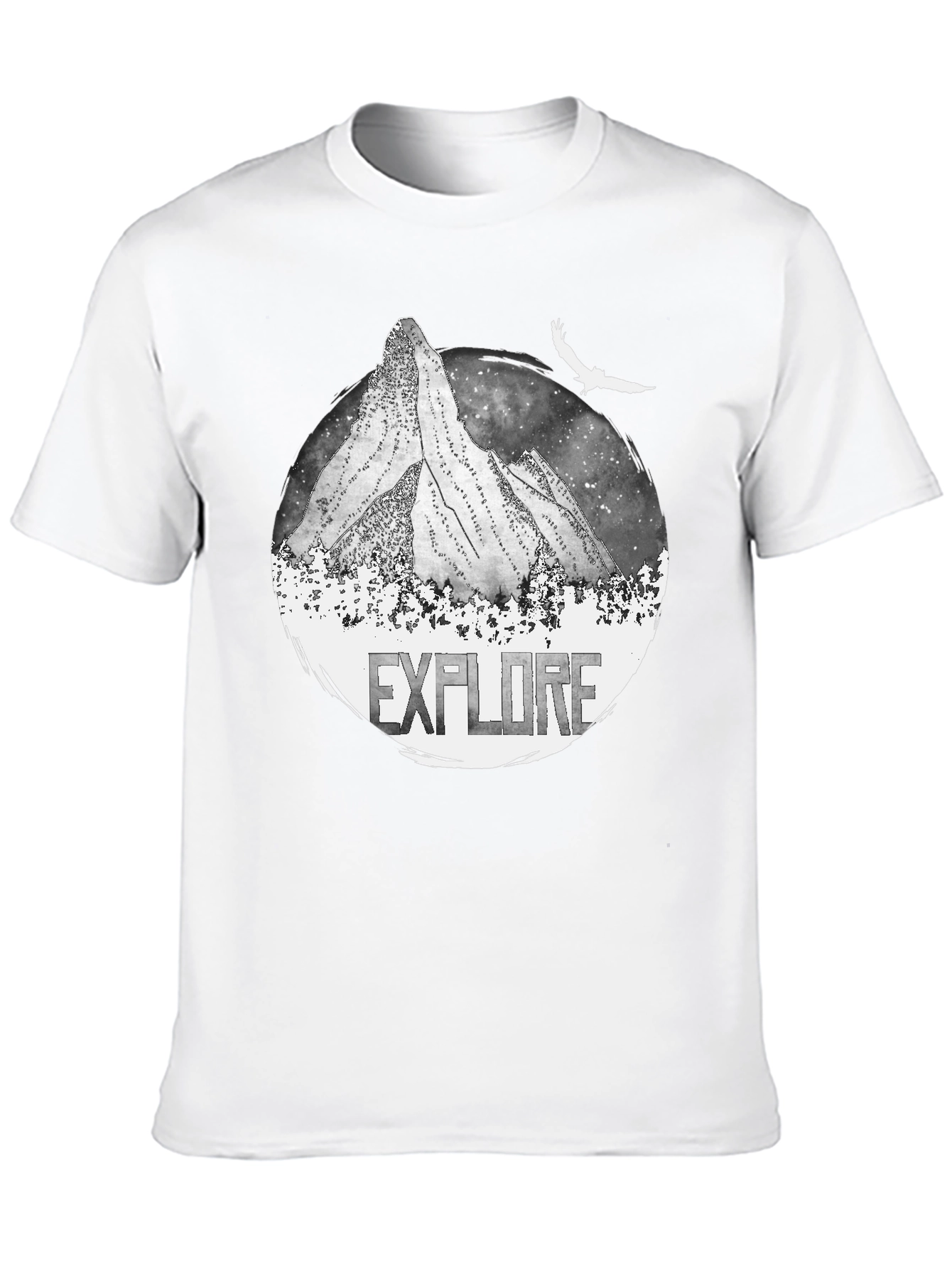 Explore Mountain Graphic Black T-Shirt