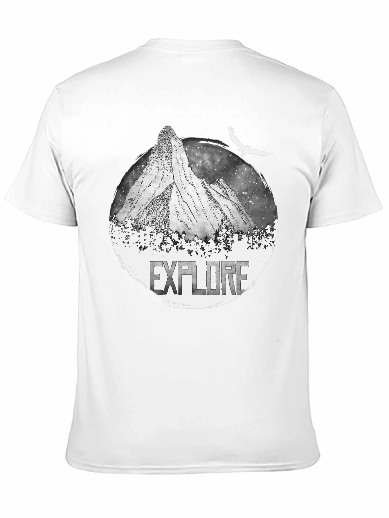 Explore Mountain Graphic Black T-Shirt