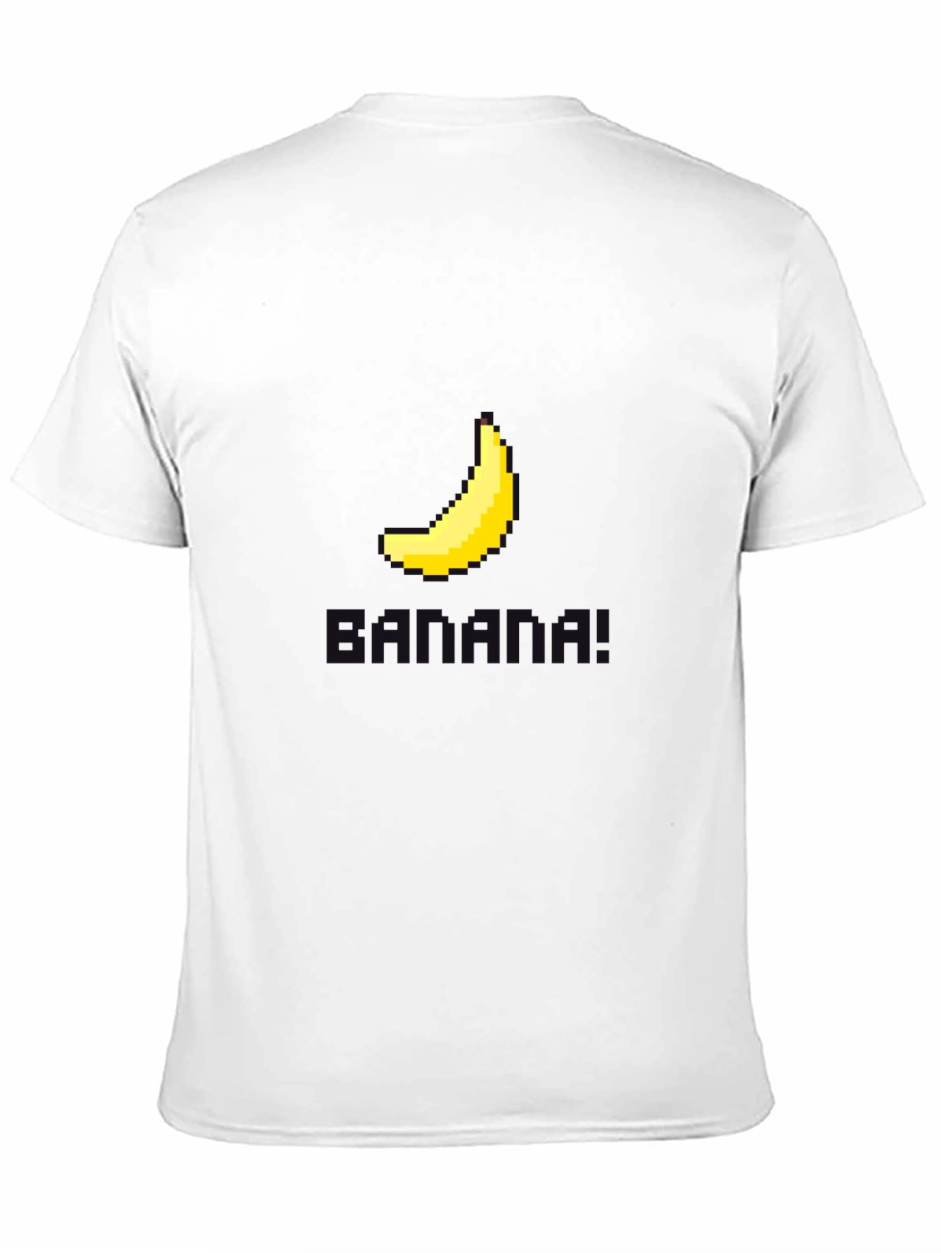 Pixel Banana Black T-Shirt - Gamer Style
