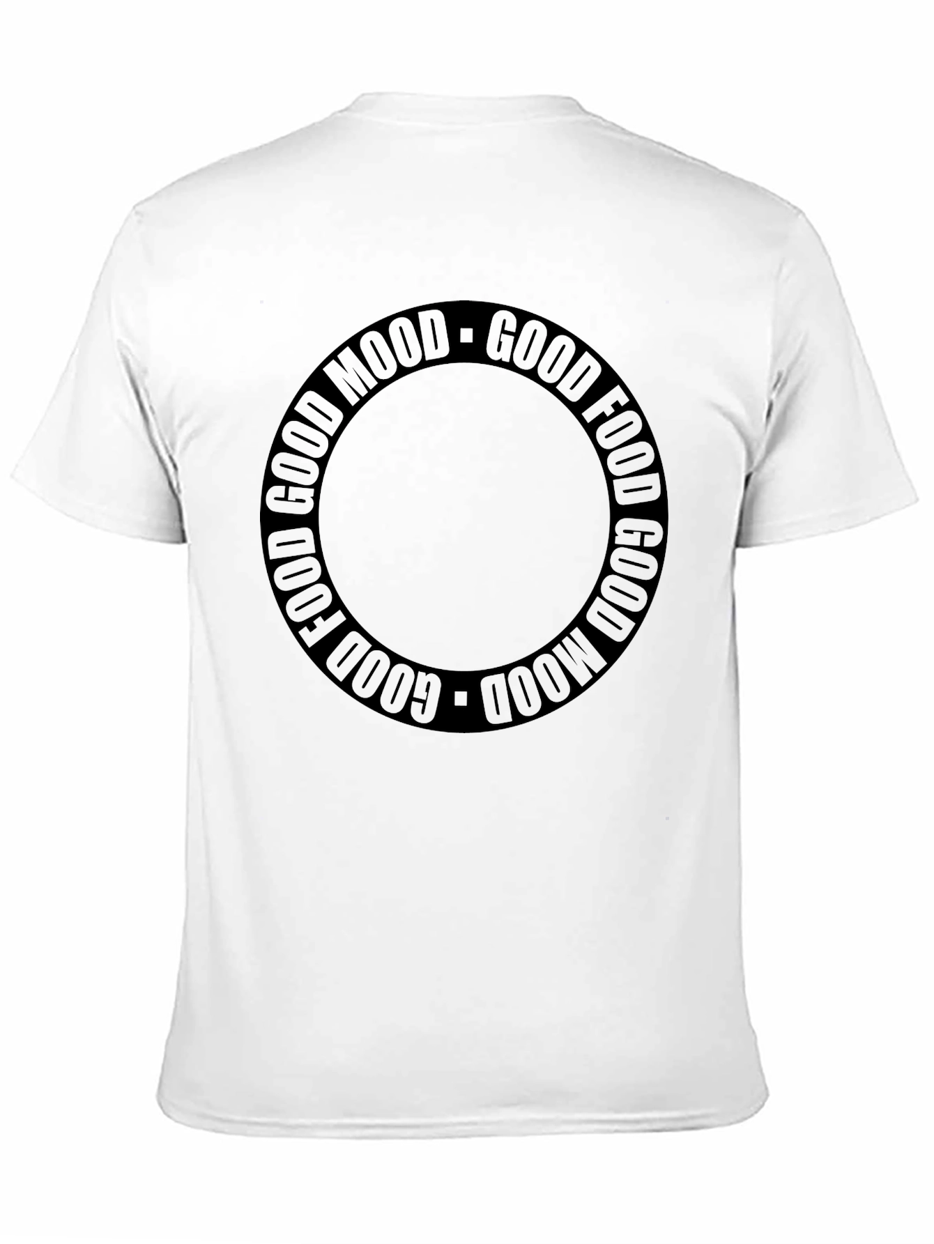 Good Food Good Mood Black T-Shirt