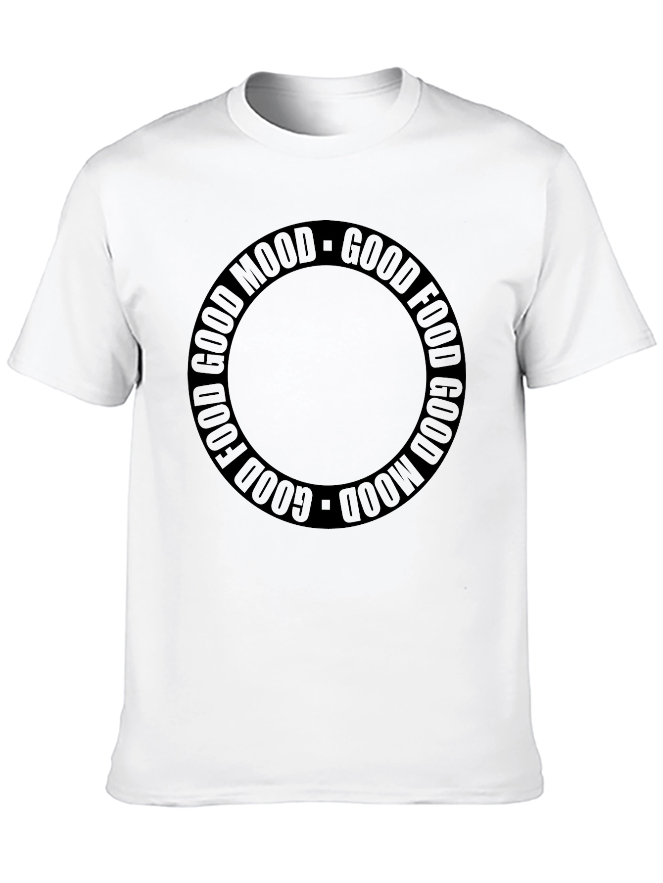Good Food Good Mood Black T-Shirt