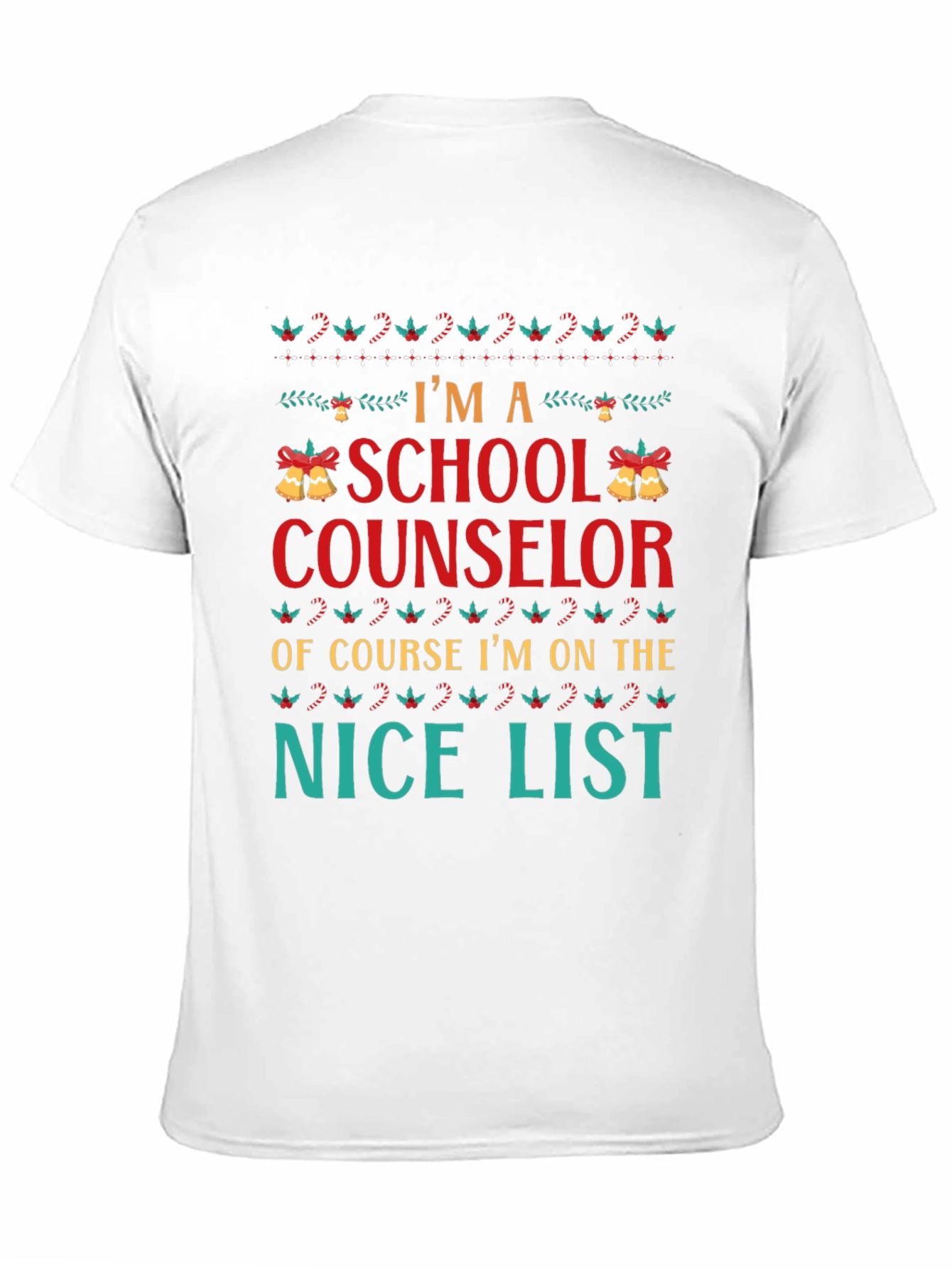 School Counselor Christmas Nice List T-Shirt