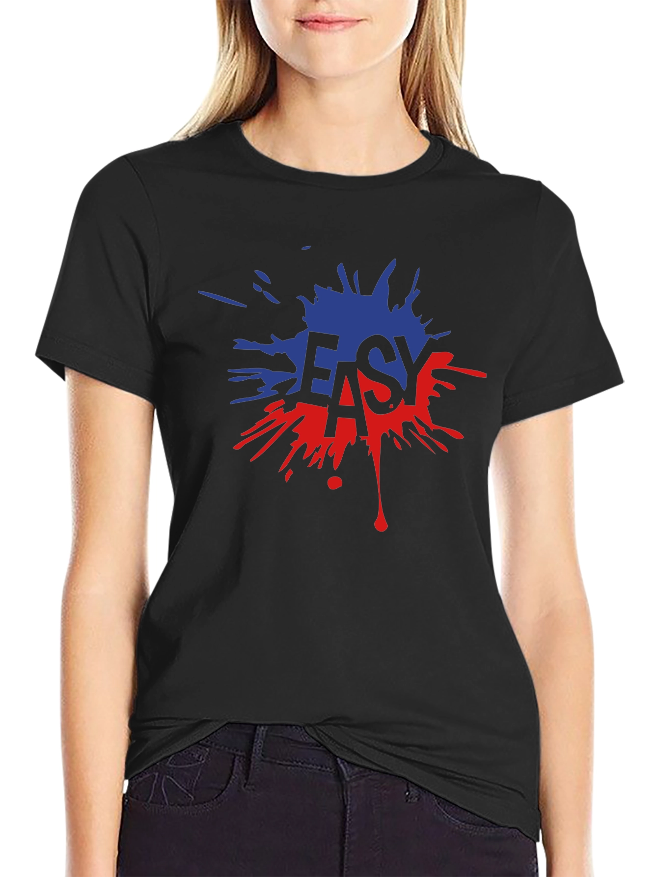 Easy Graphic T-Shirt - Bold Splatter Design