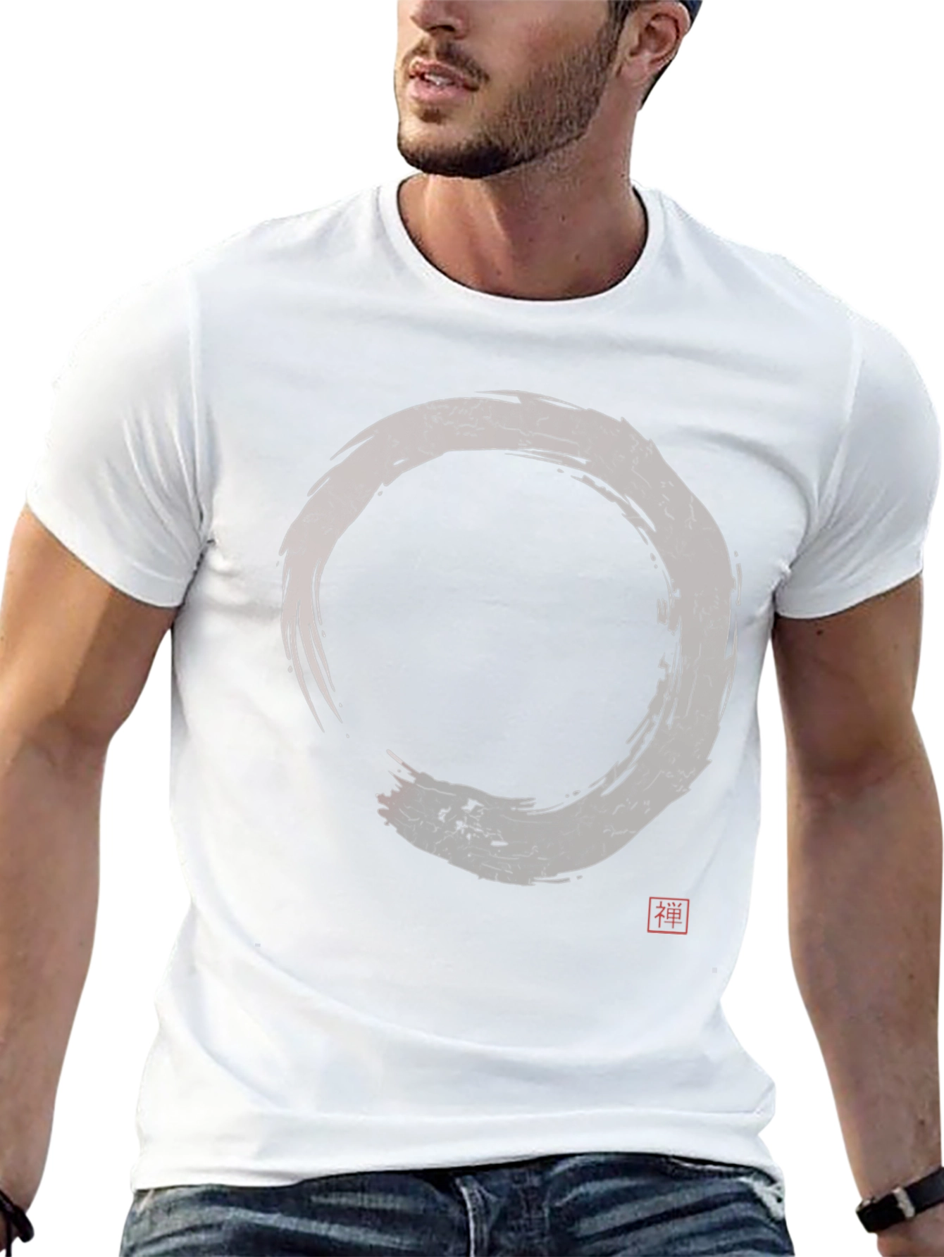 Zen Circle Graphic Tee - Black