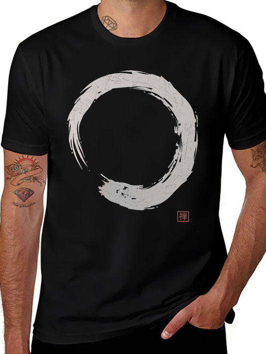 Zen Circle Graphic Tee - Black