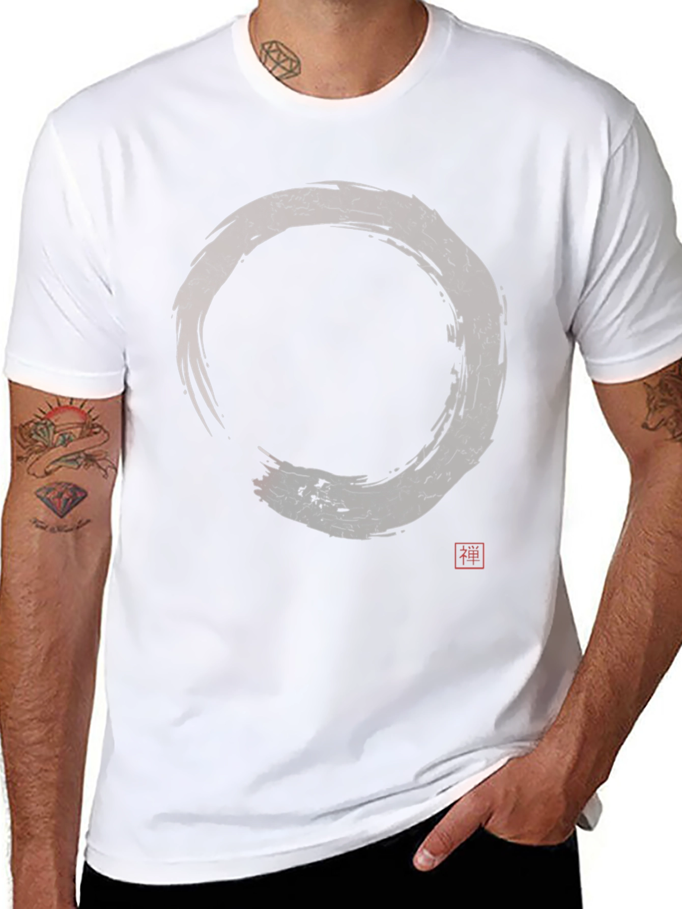 Zen Circle Graphic Tee - Black