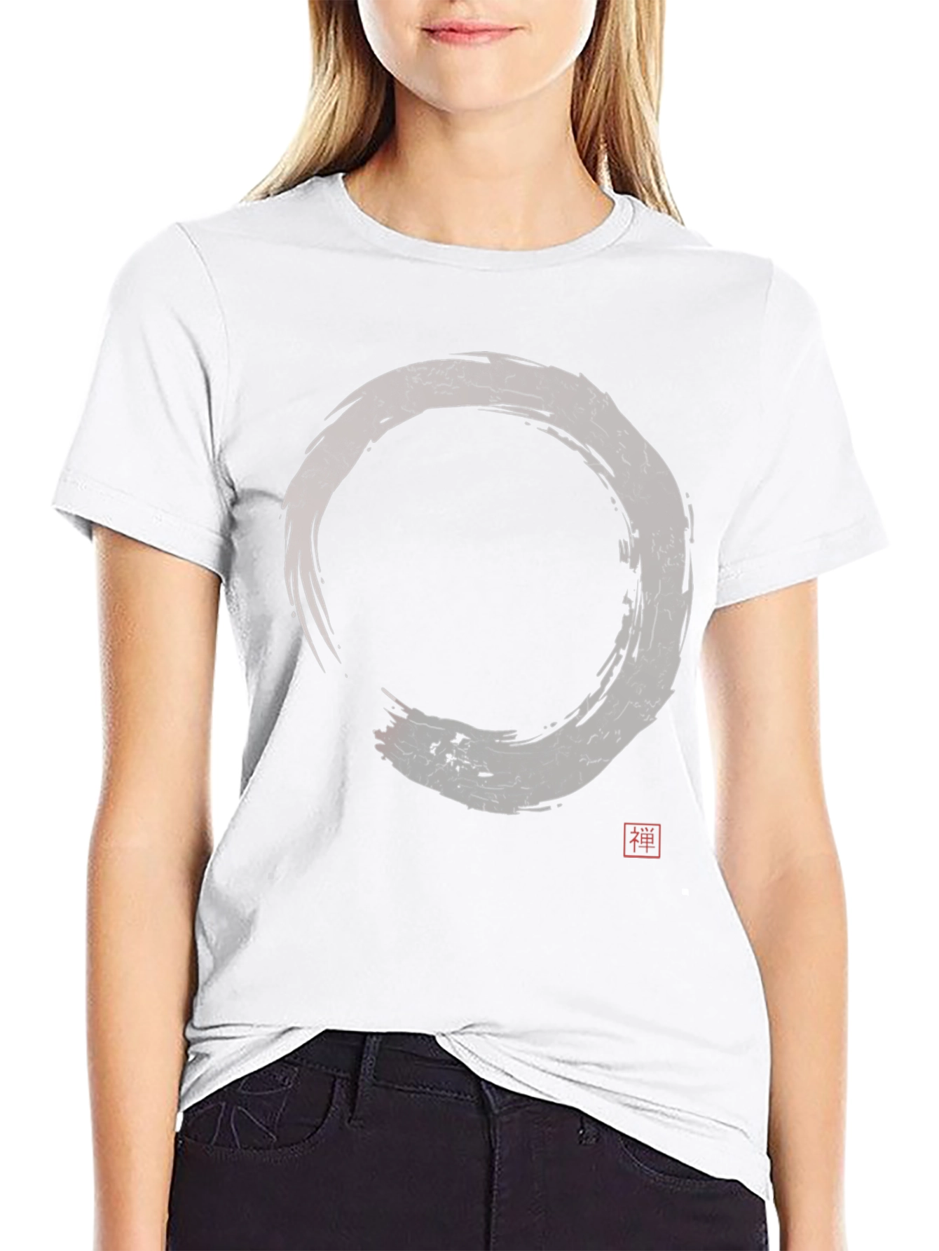 Zen Circle Graphic Tee - Black