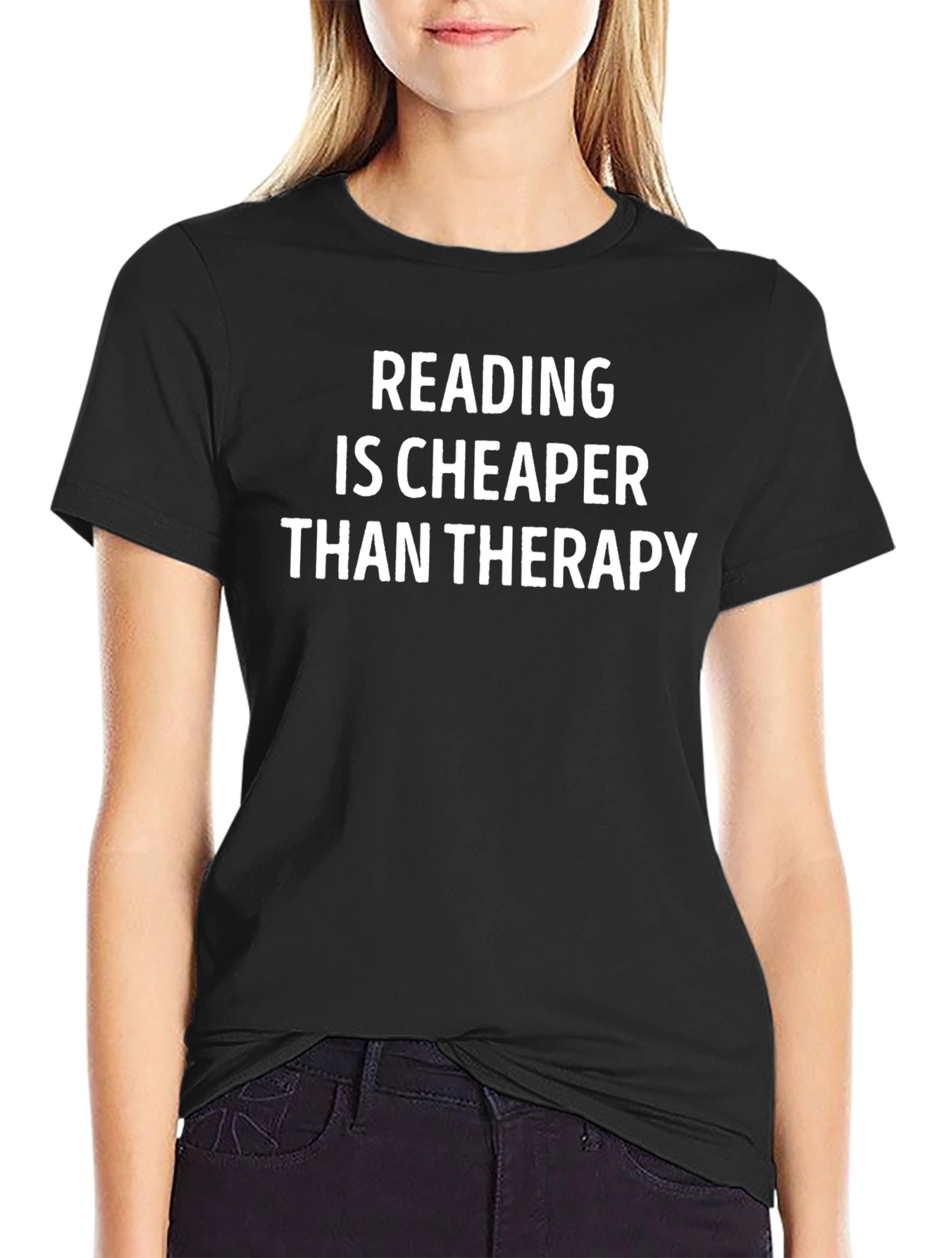 Reading is Cheaper Than Therapy Graphic Tee
