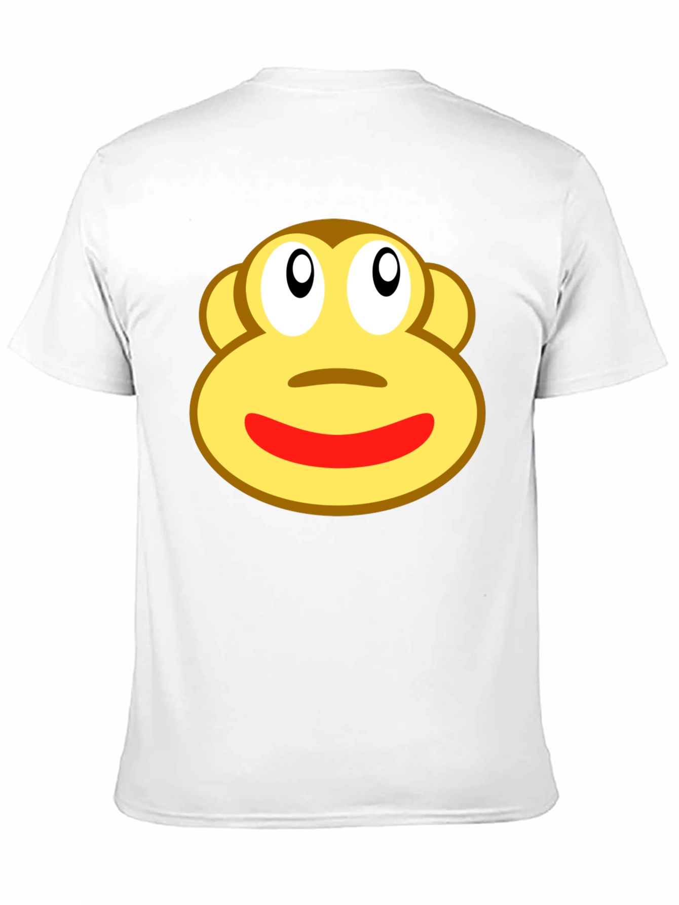 Funny Sock Monkey Face Graphic Black T-Shirt