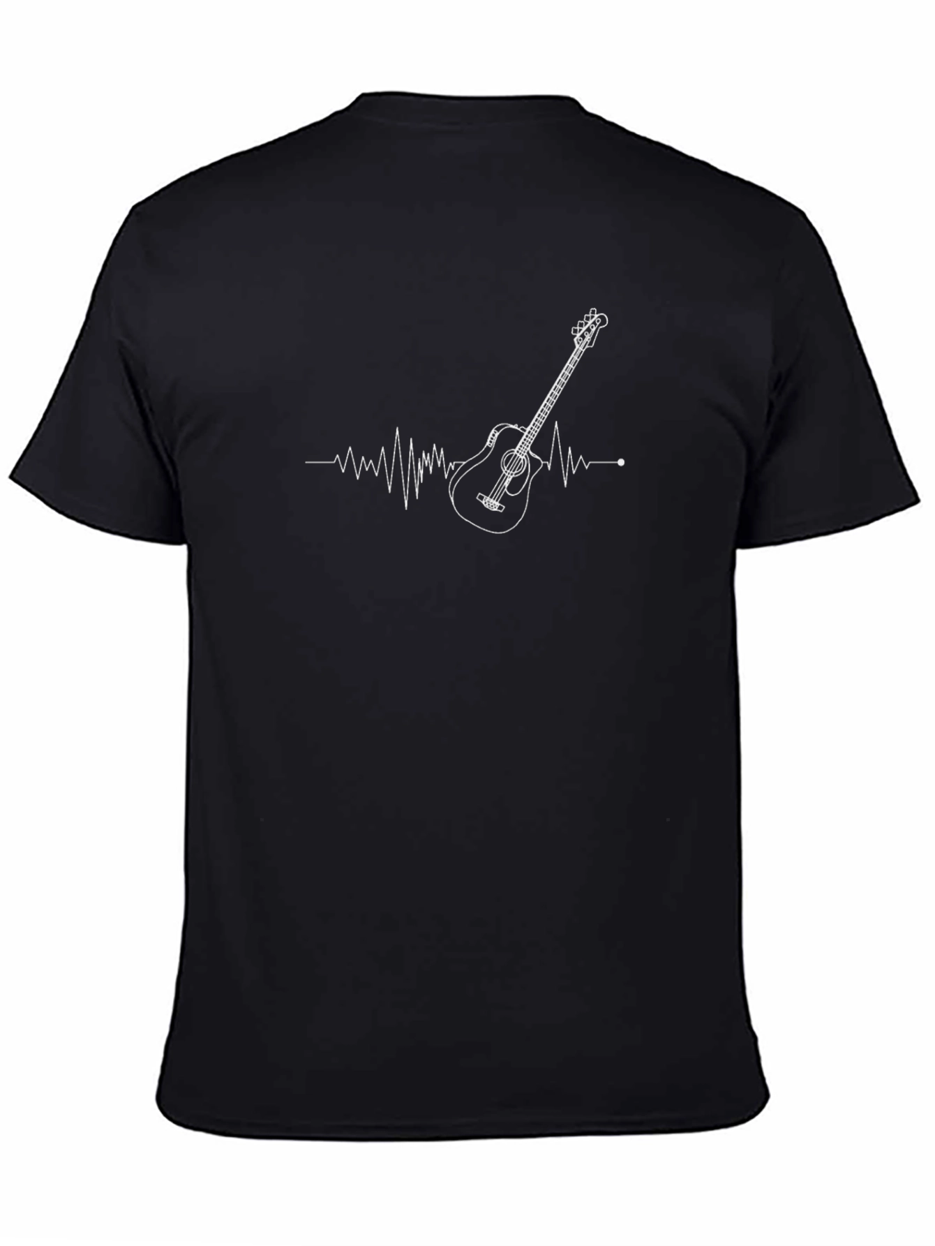 Guitar Heartbeat Graphic Tee - Music Lover T-Shirt